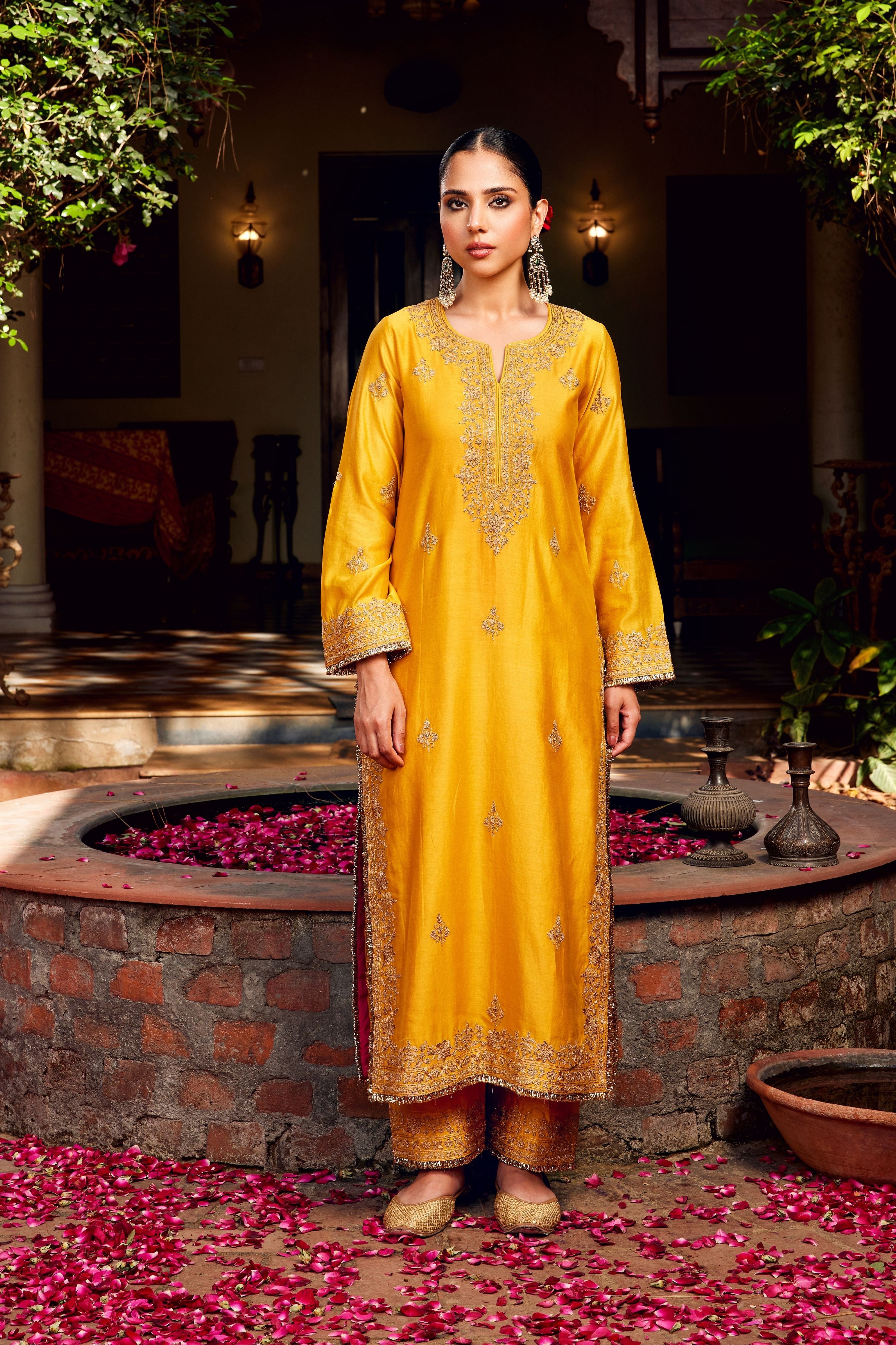 Yellow Inayat Kurta