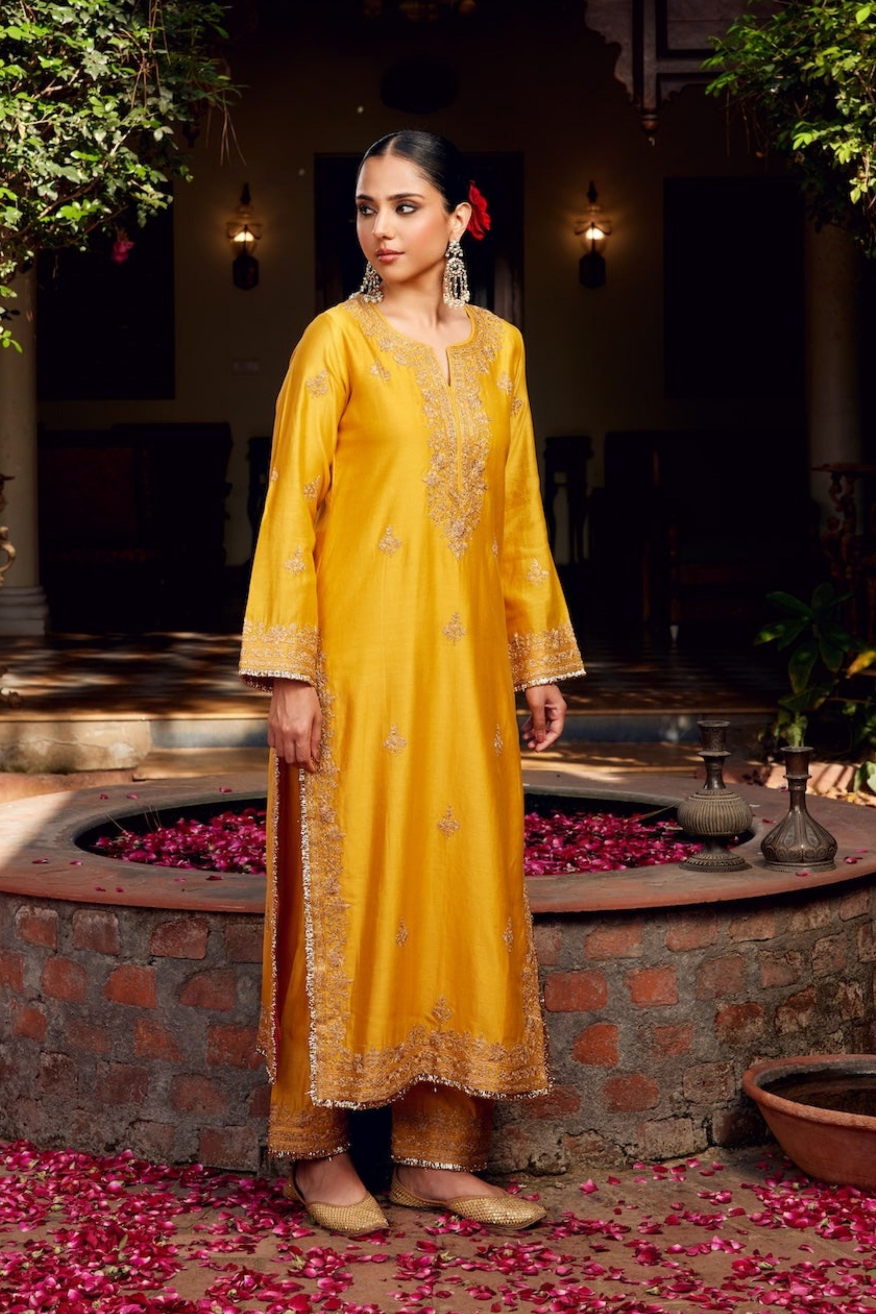 Yellow Inayat Kurta
