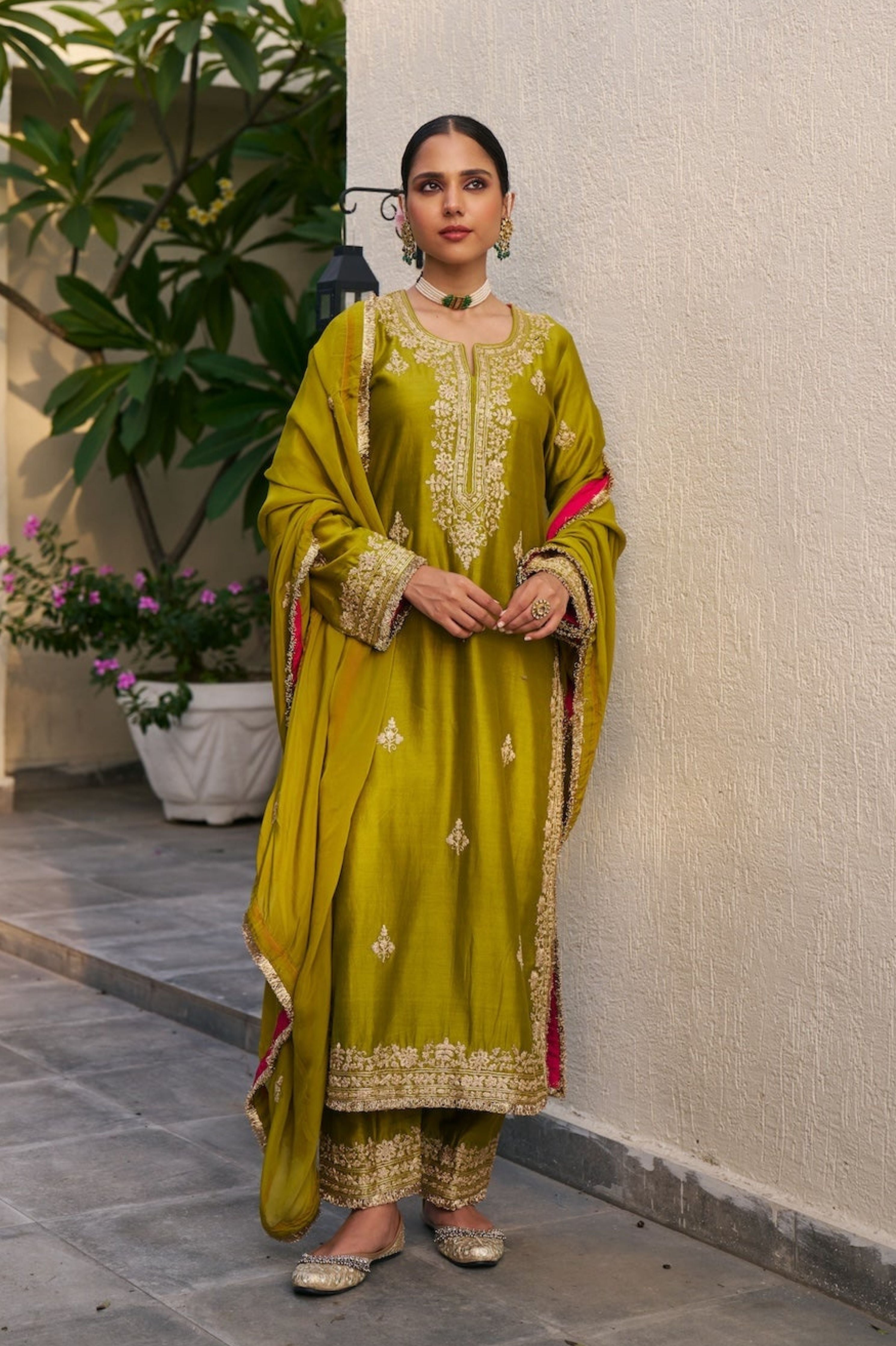 Lime Green Inayat Kurta Set