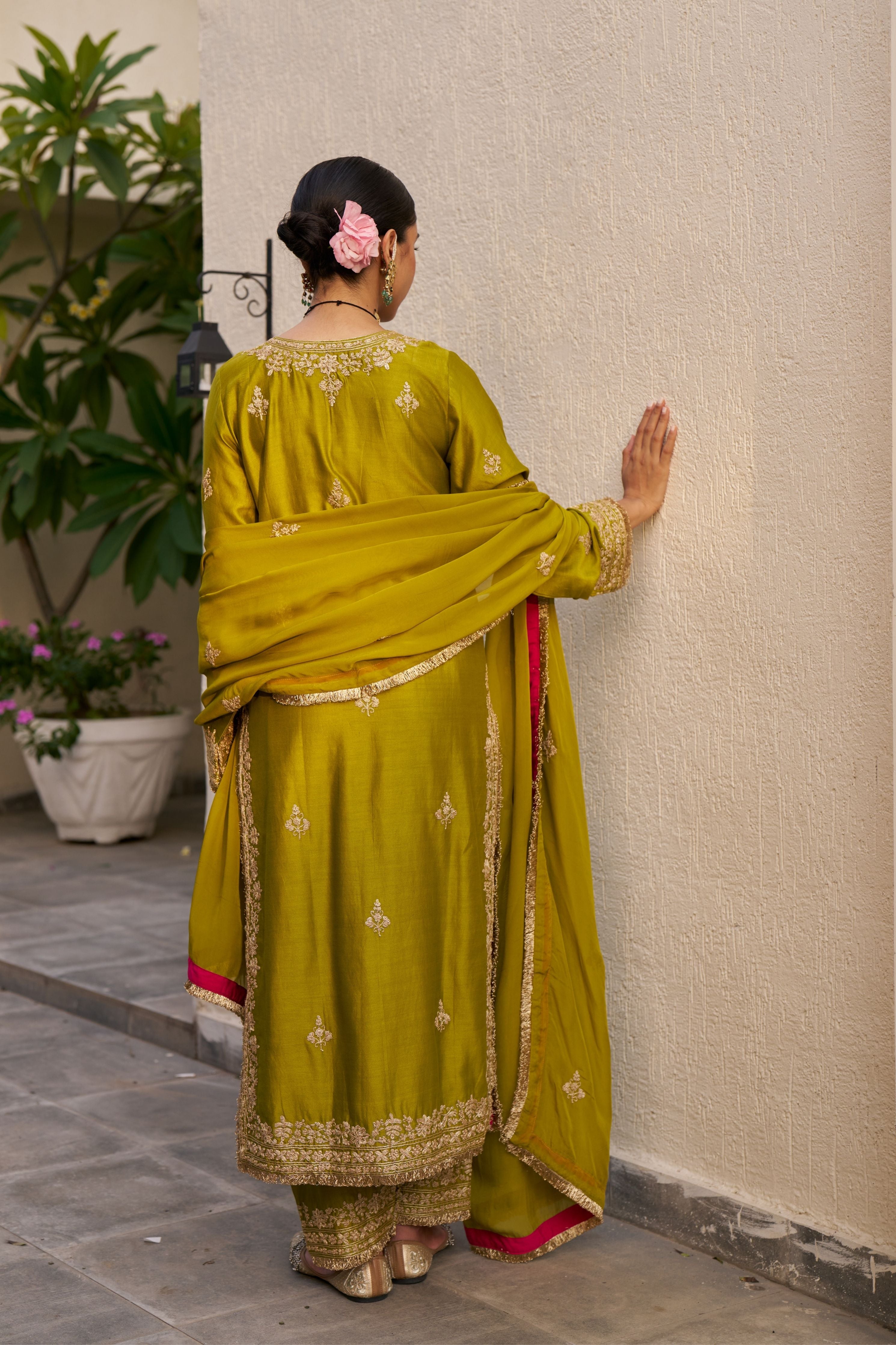 Lime Green Inayat Kurta Set