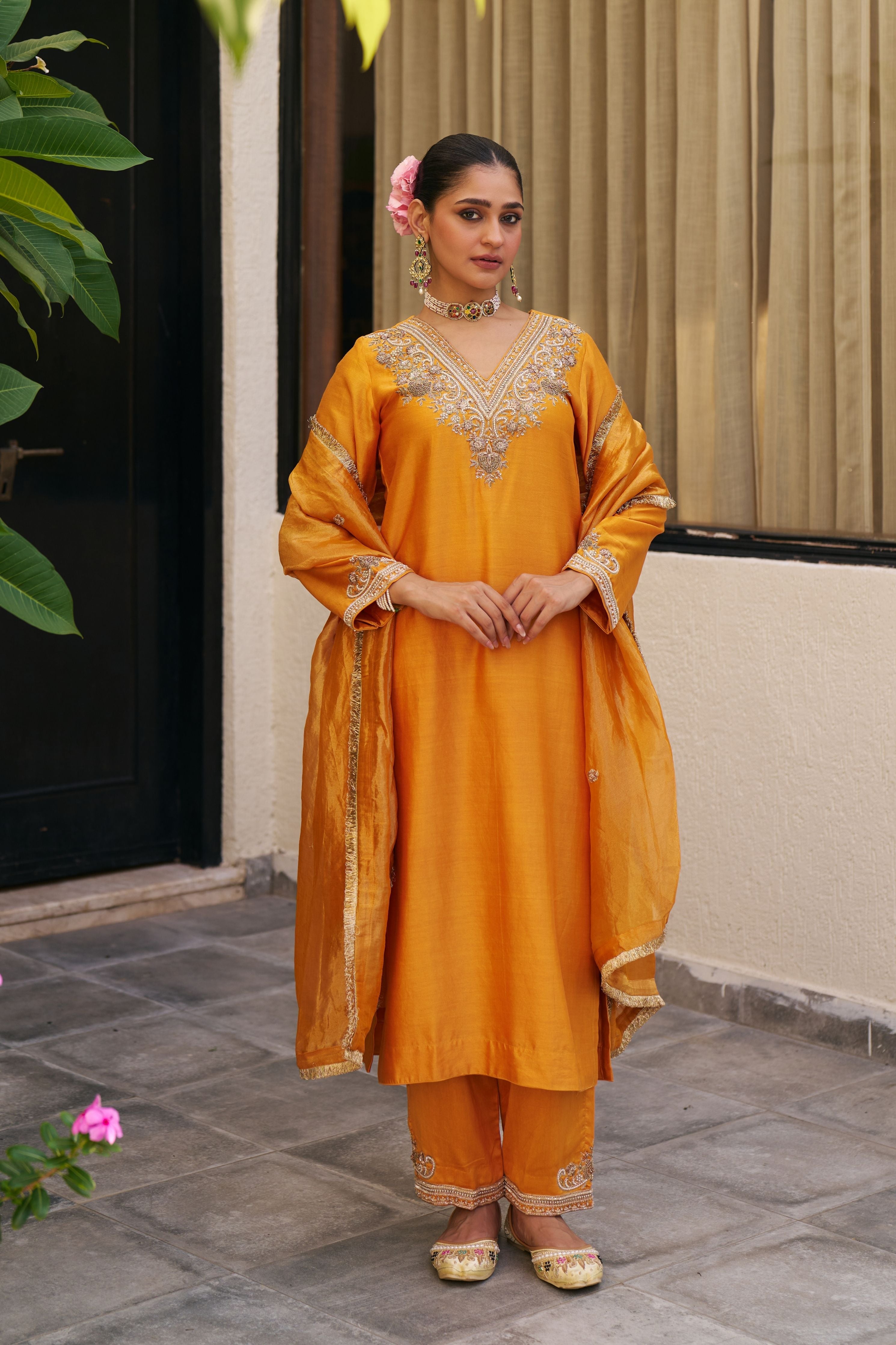 Inayat Mustard Kurta Set