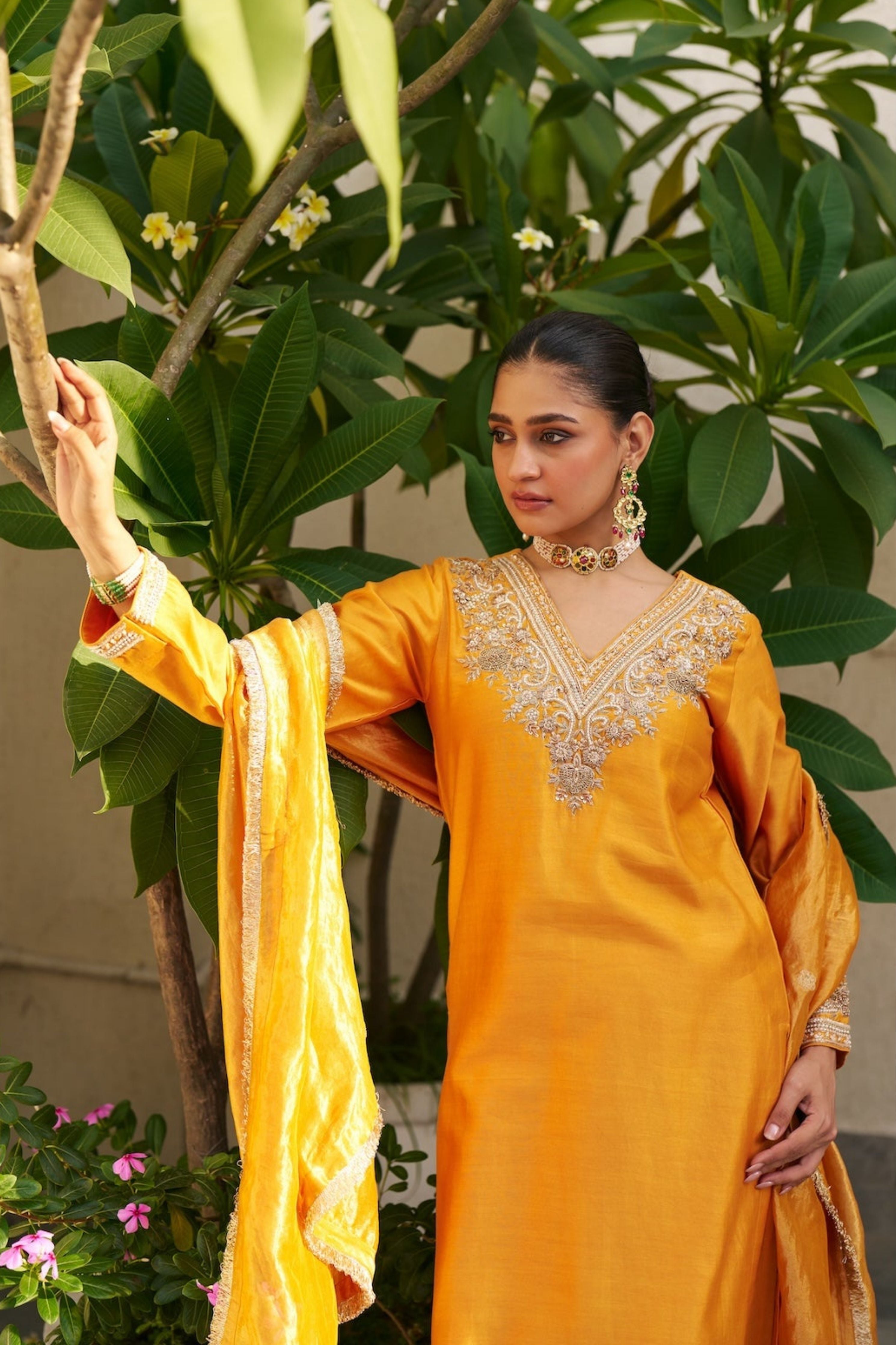 Inayat Mustard Kurta Set