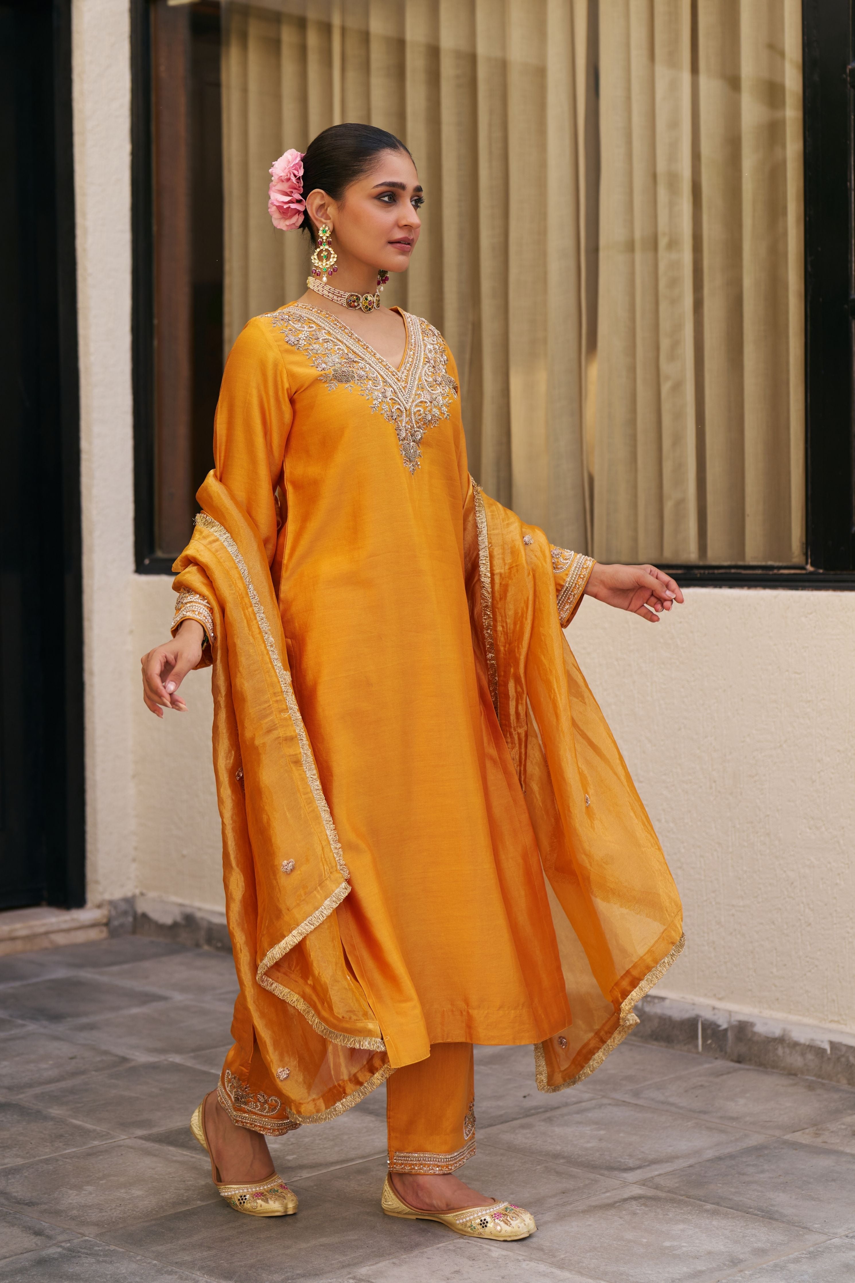 Inayat Mustard Kurta Set