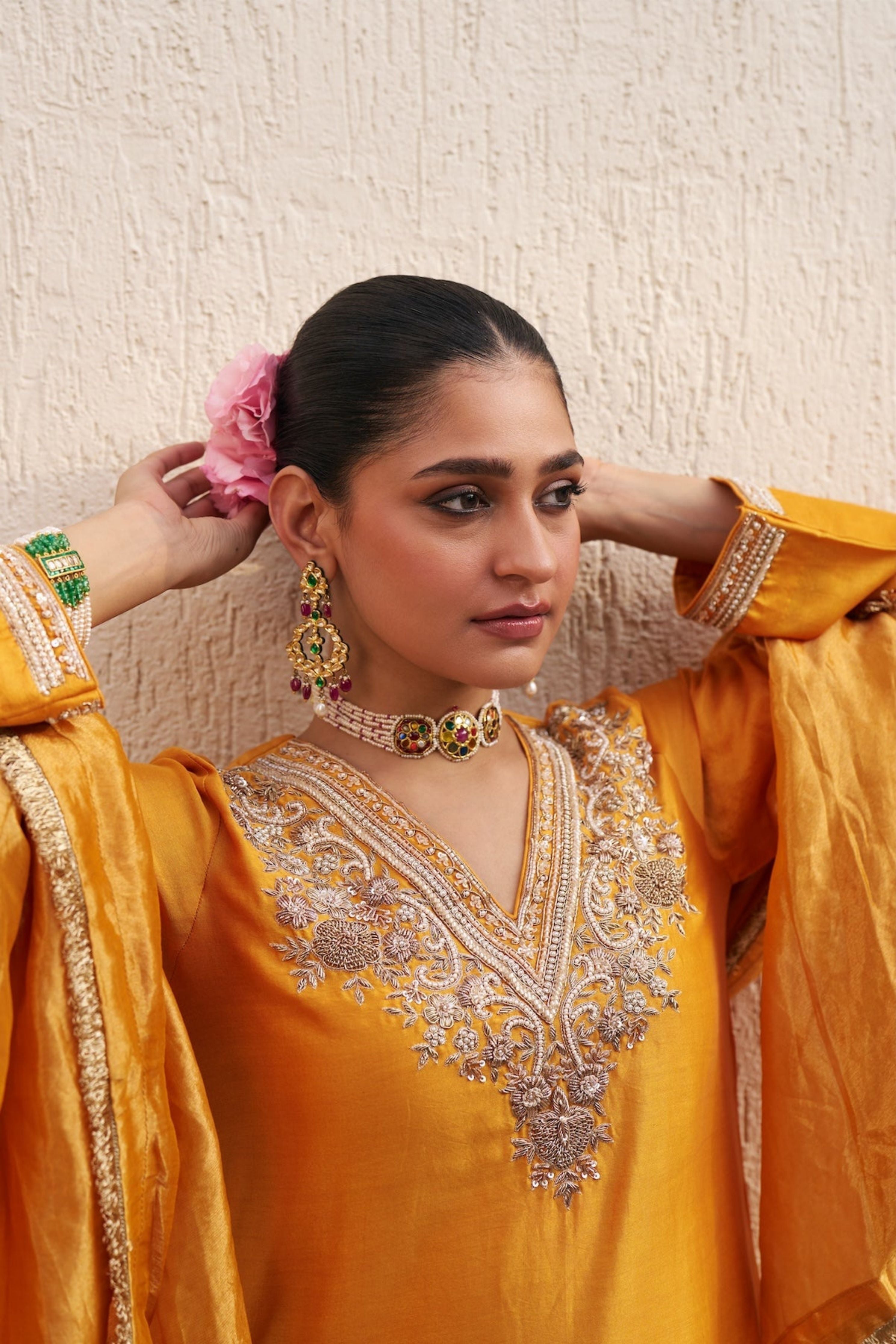 Inayat Mustard Kurta Set