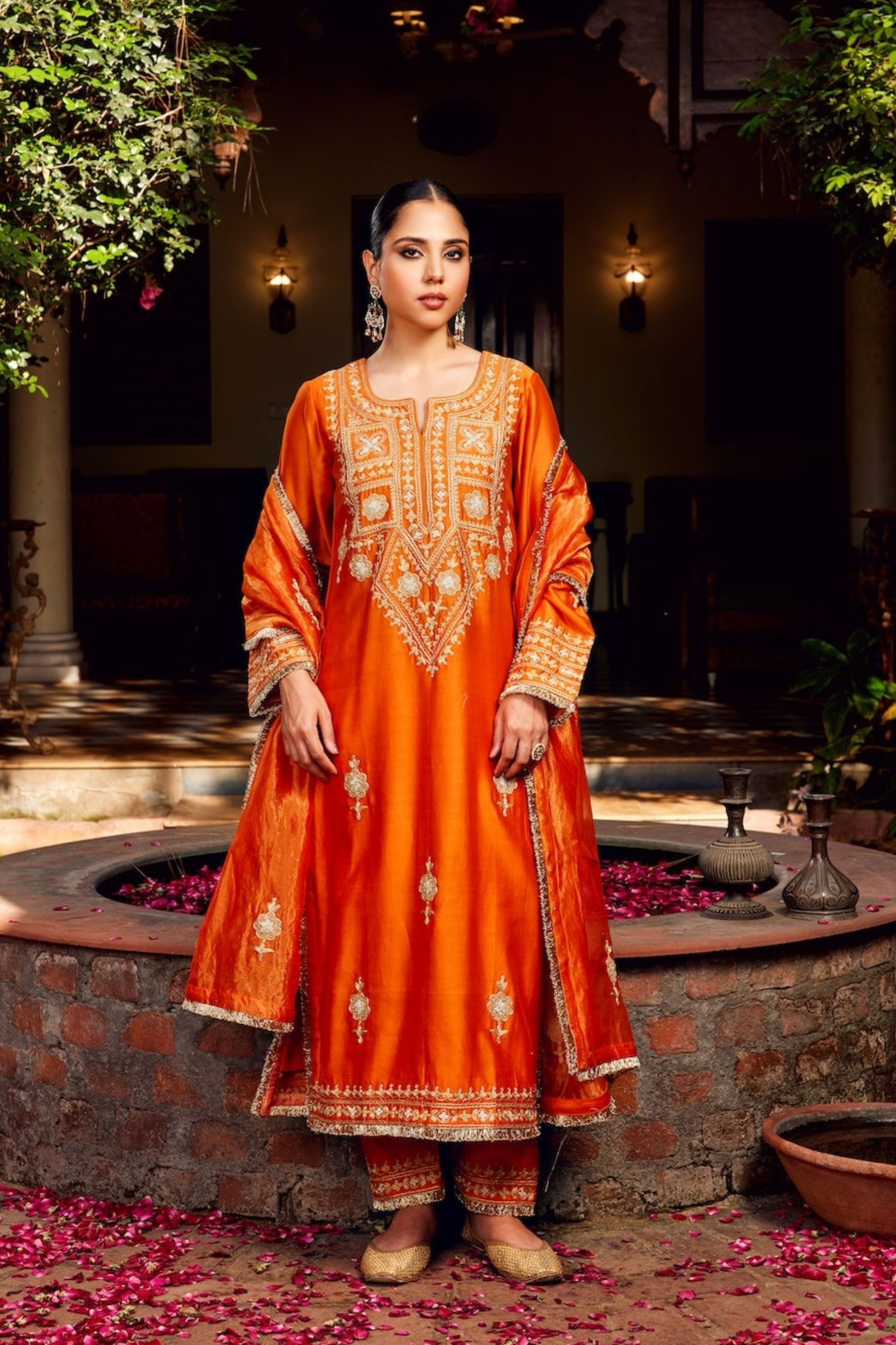 Rust Inayat Kurta Set