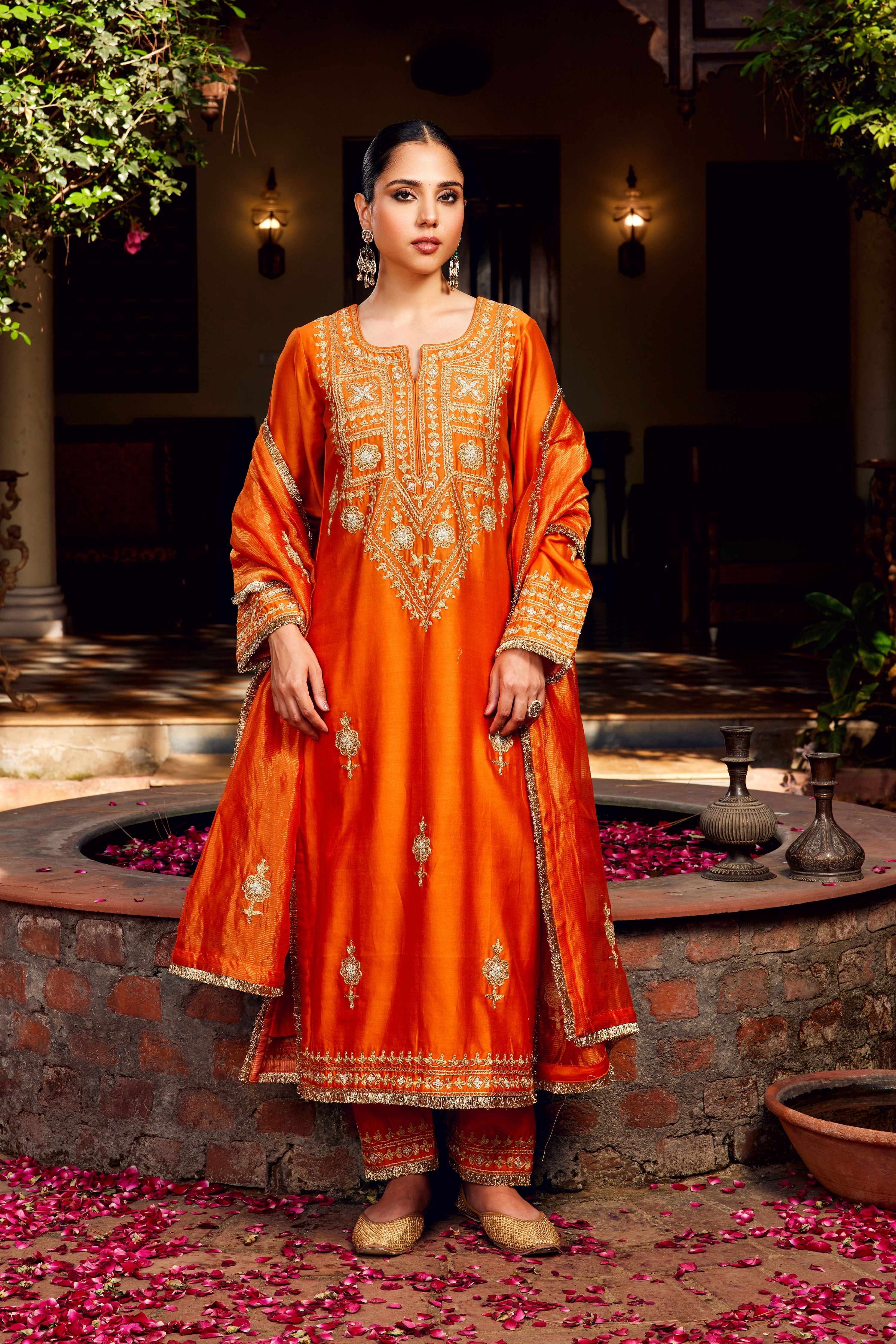 Rust Inayat Kurta Set