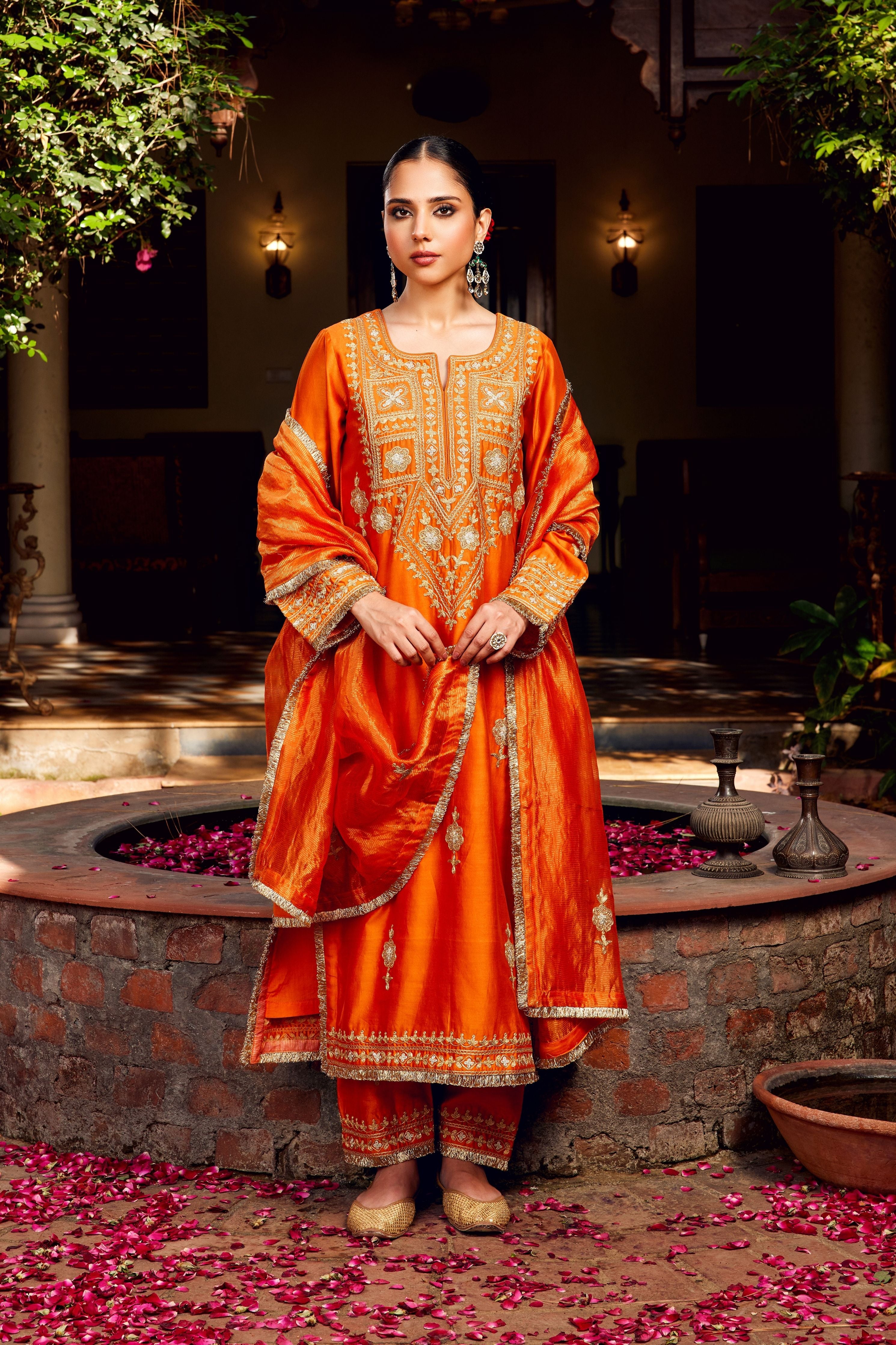 Rust Inayat Kurta Set