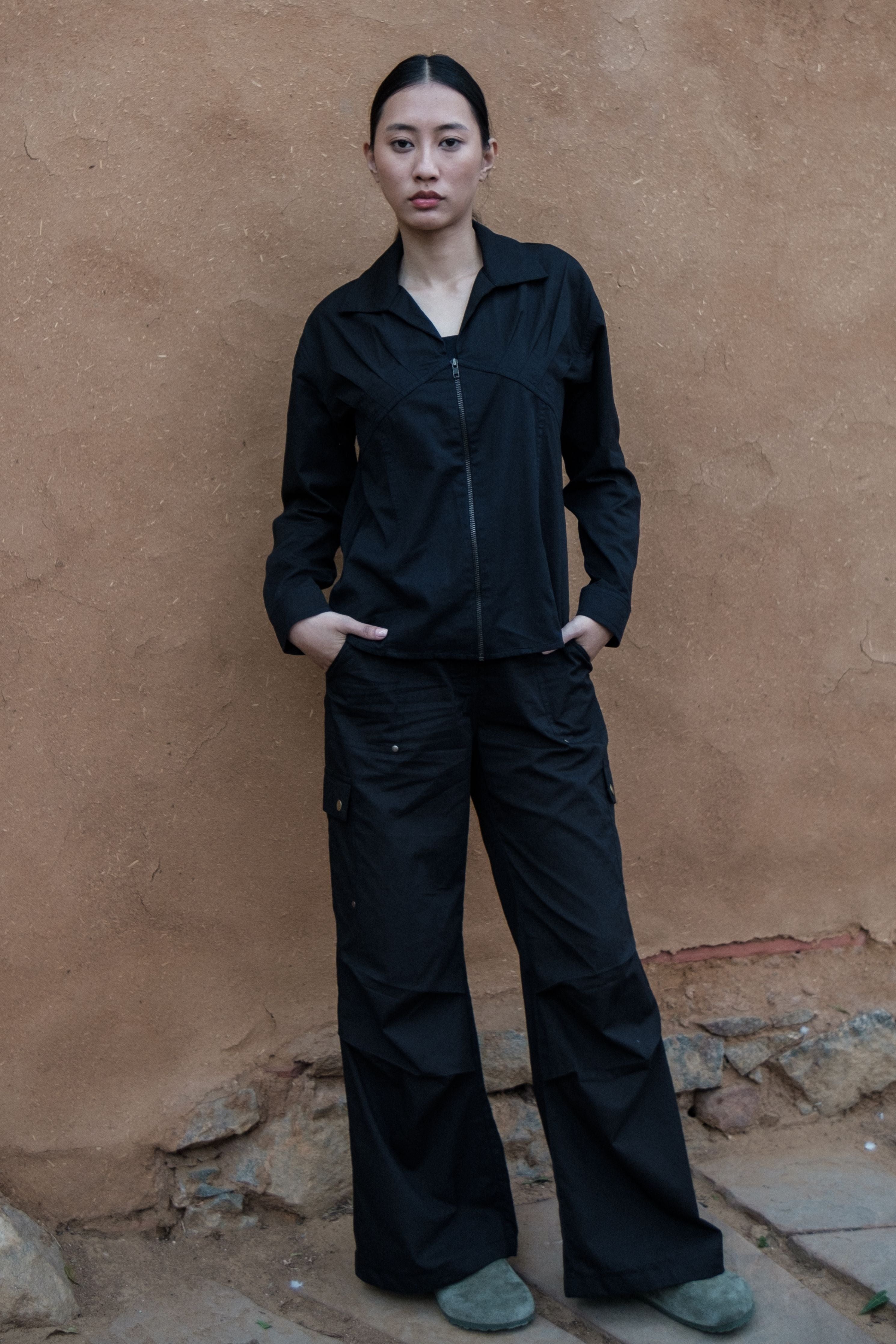 Black Saigon Parachute Pants