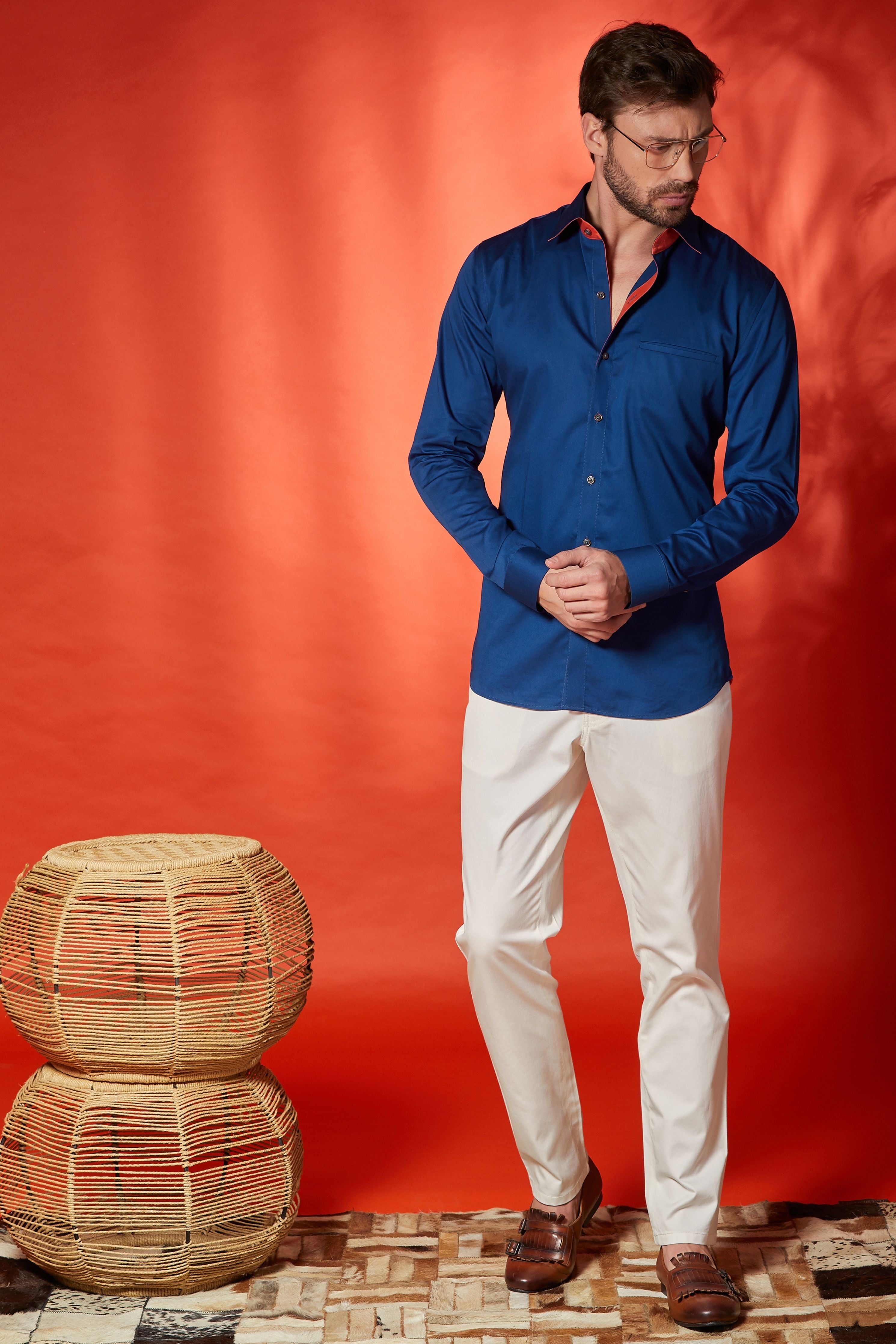 Indigo Blue Shirt