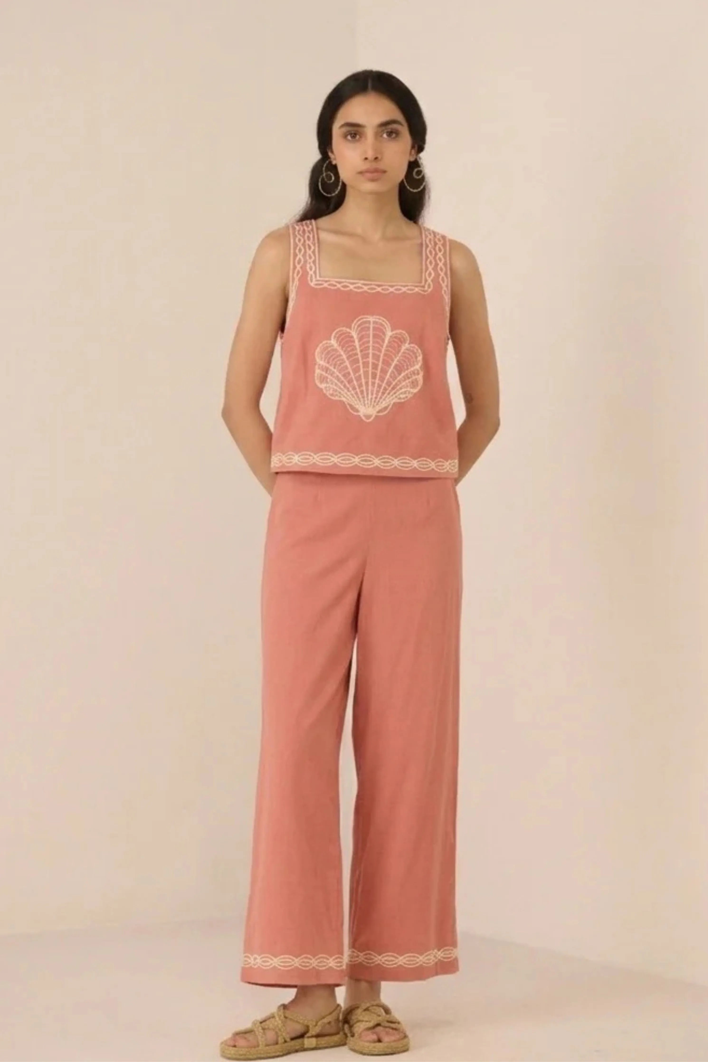 Jill Coral Pink Co-Ord Set