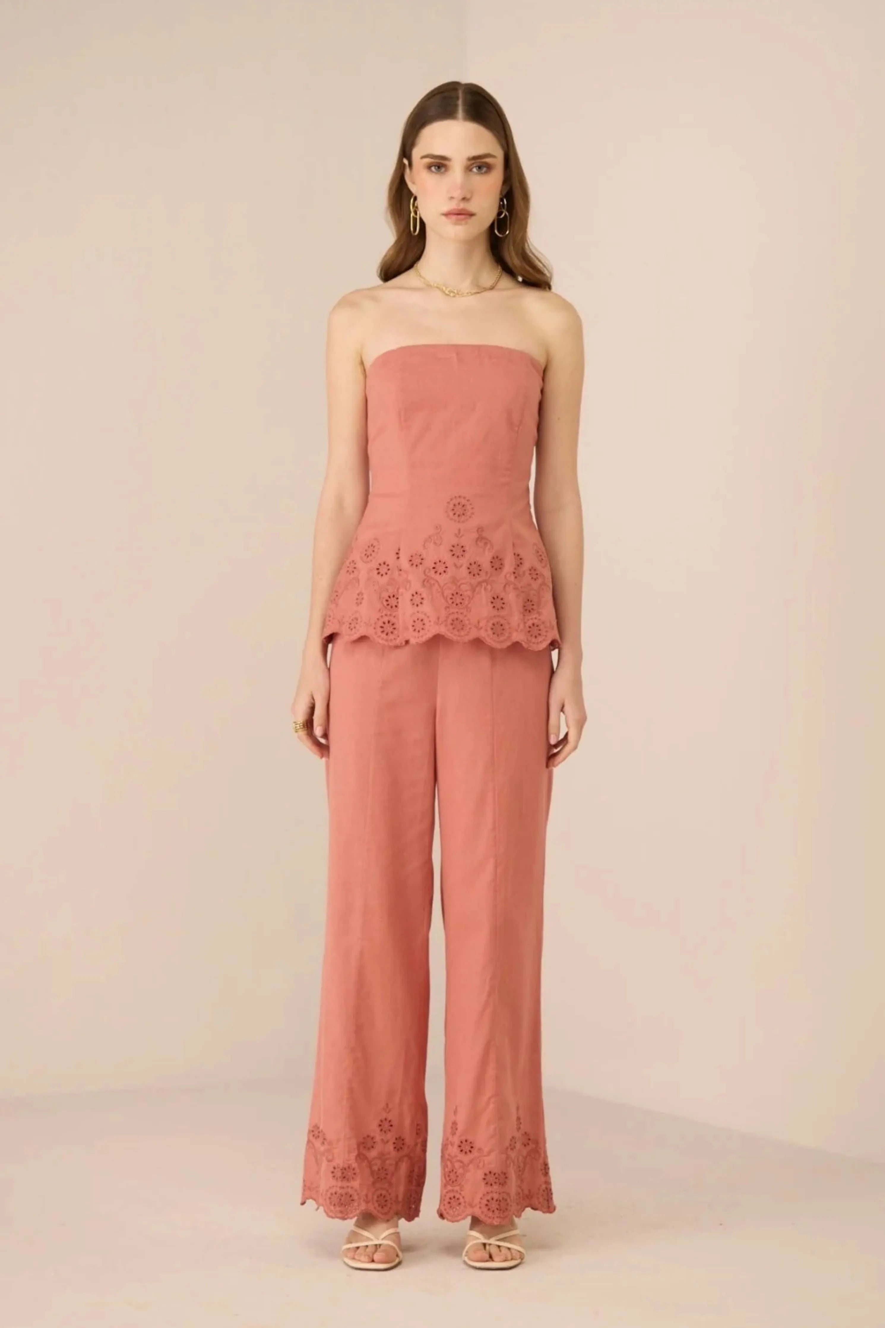Kaia Coral Pink Co-Ord Set