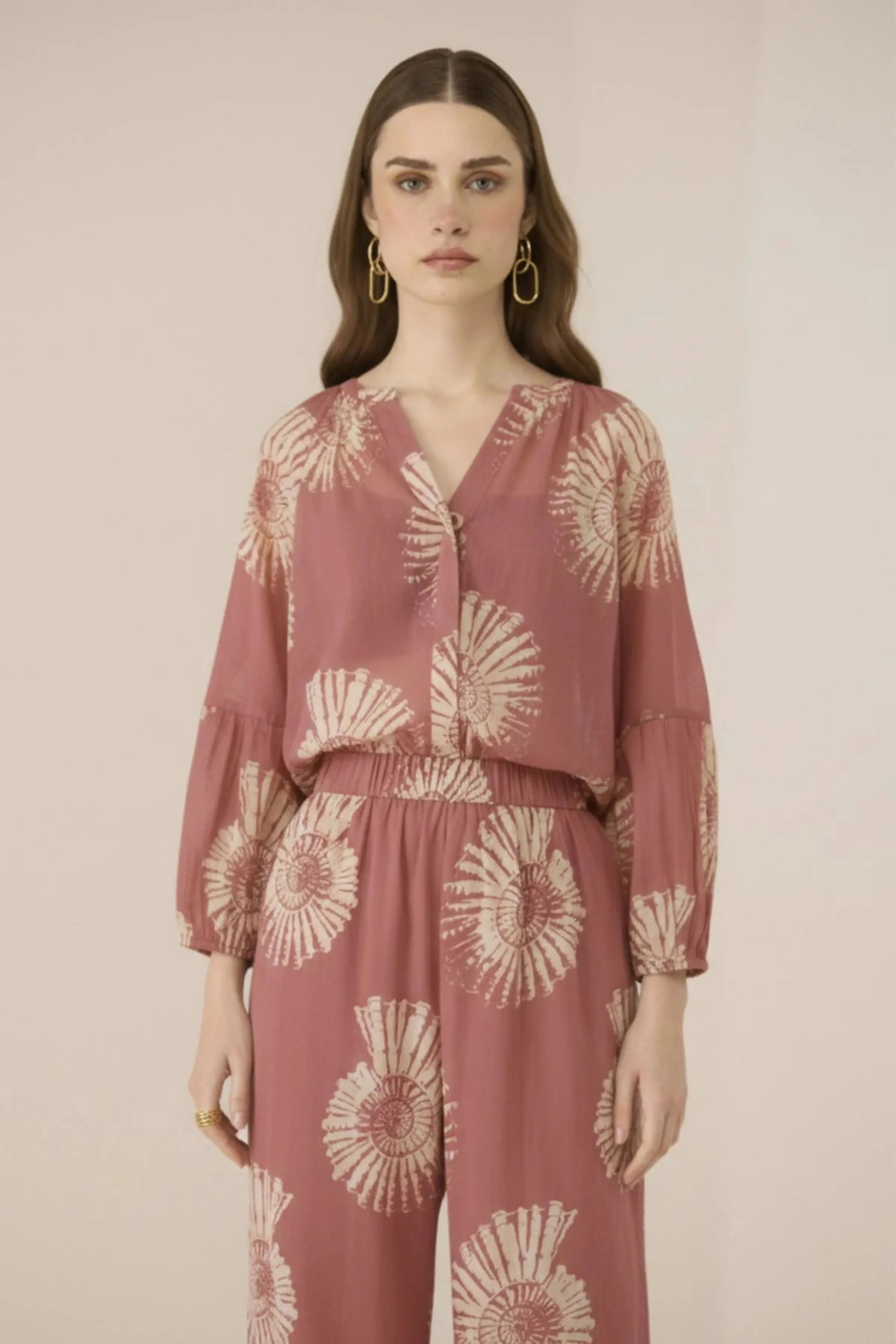 Chelsea Nautilus Rose Co-Ord Set