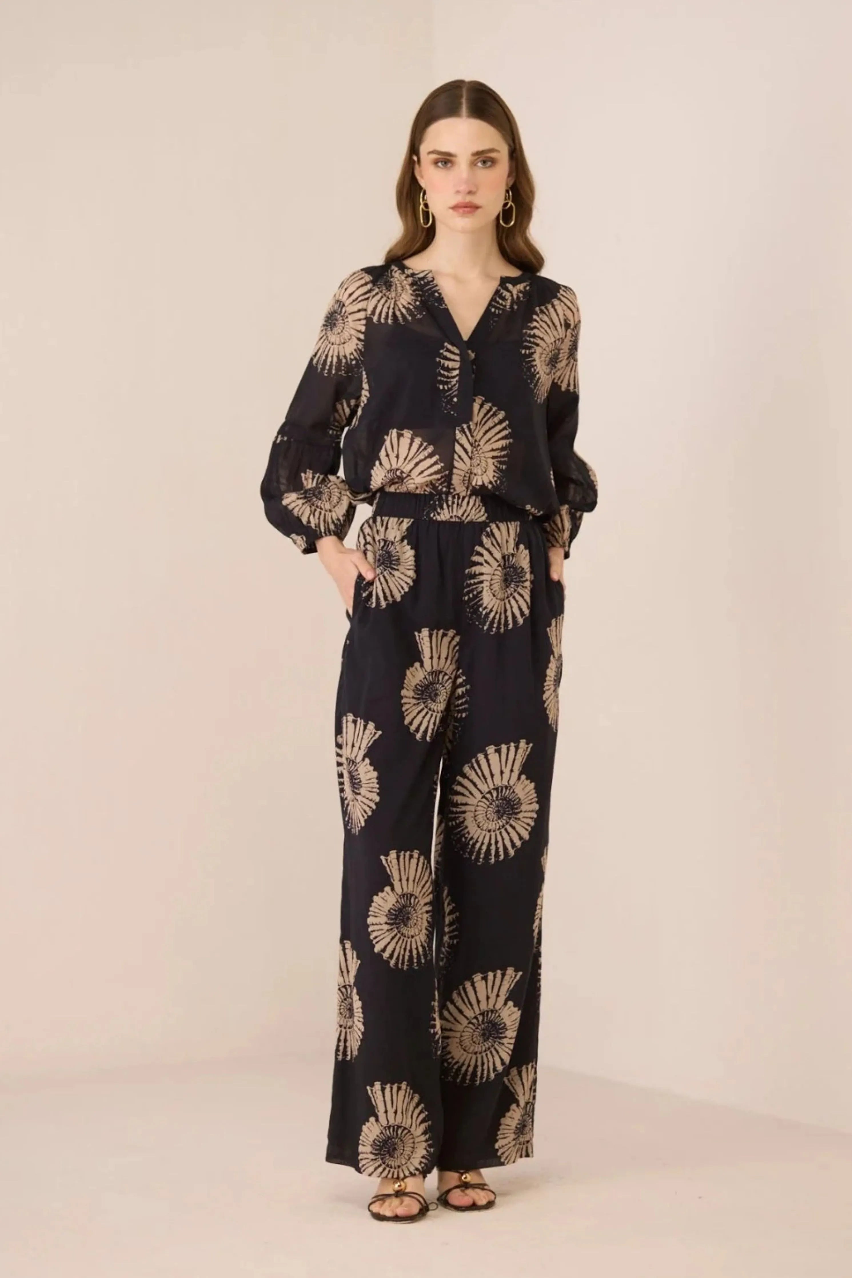 Chelsea Nautilus Black Co-Ord Set