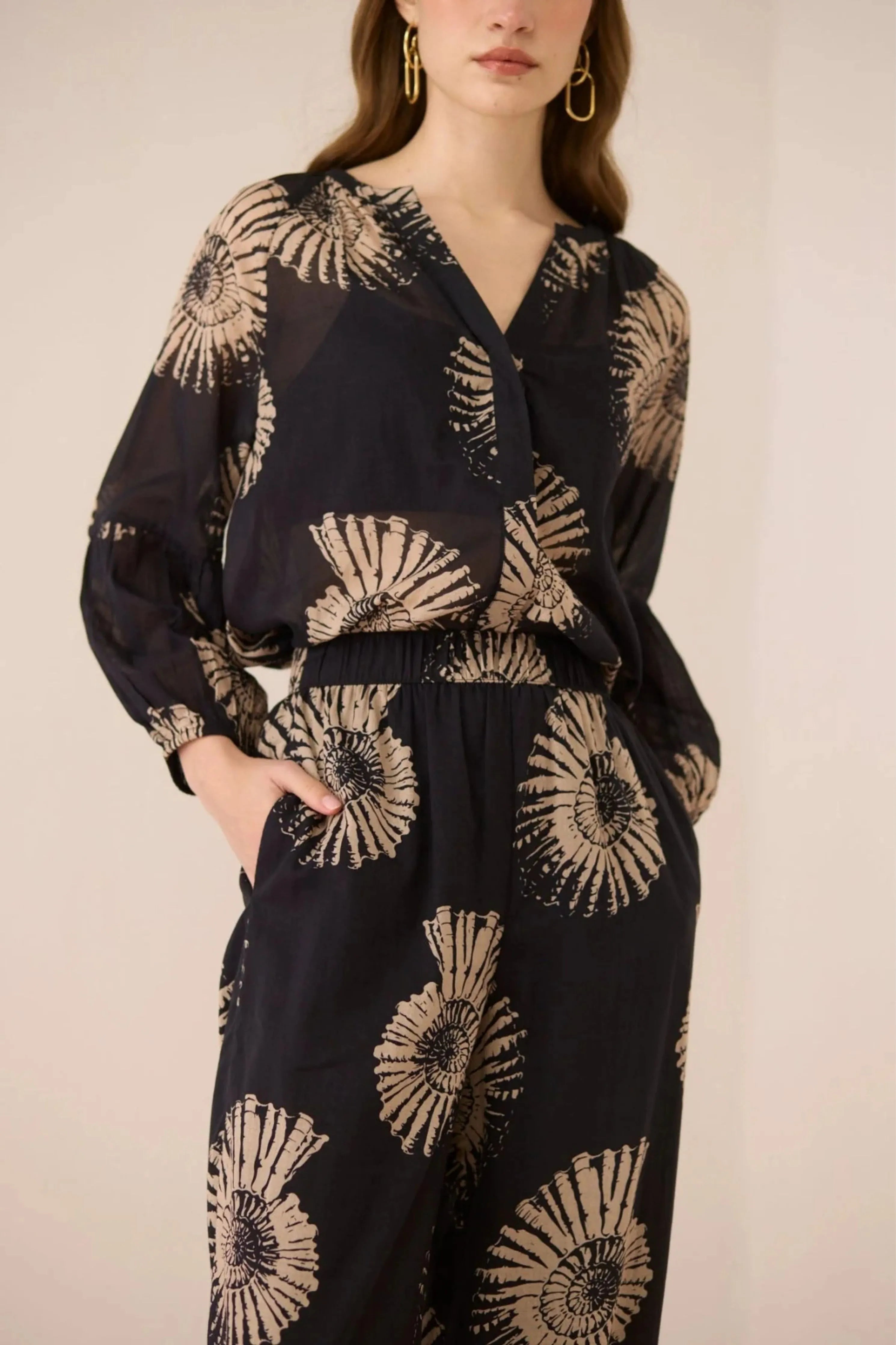Chelsea Nautilus Black Co-Ord Set