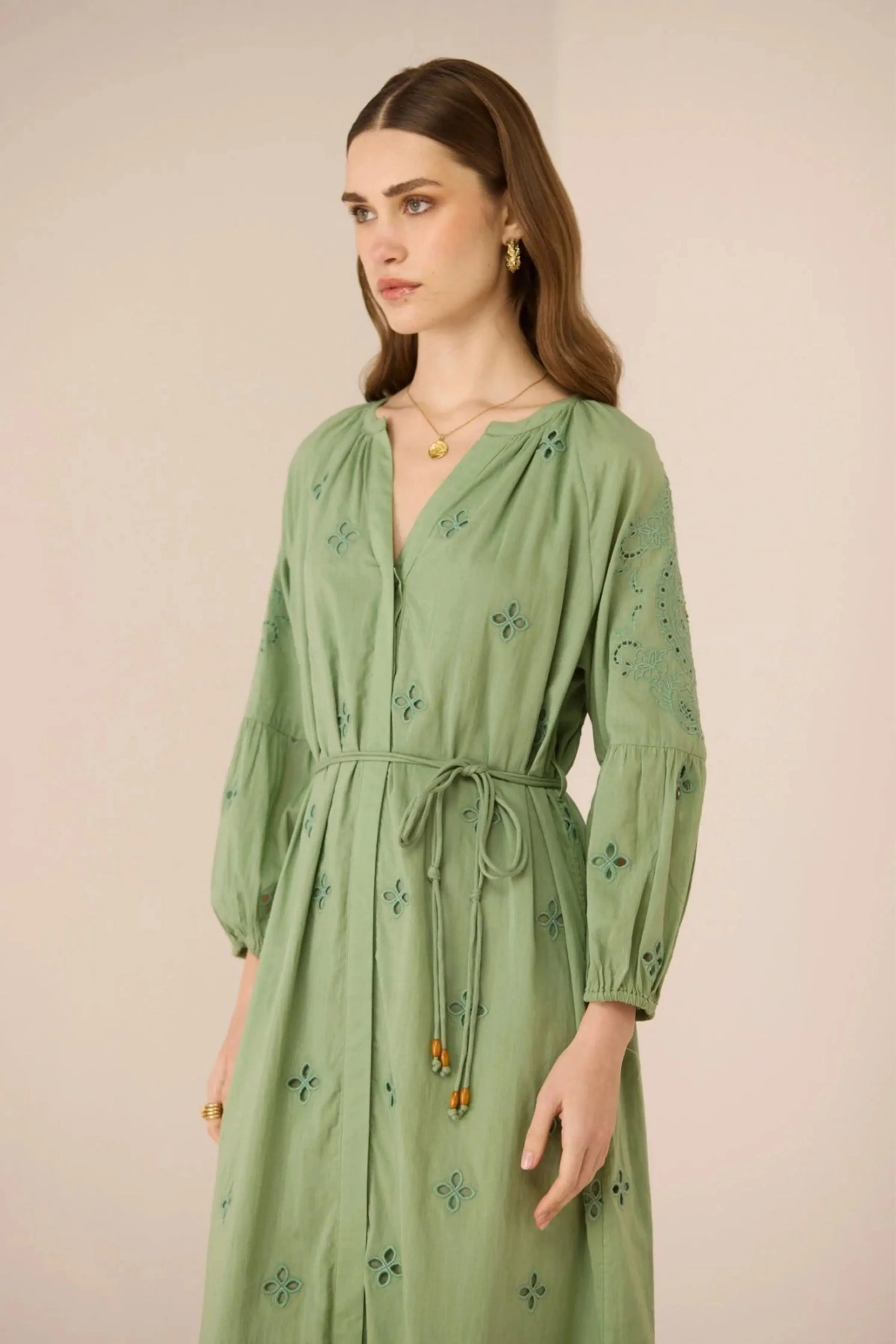 Piper Green Maxi Dress