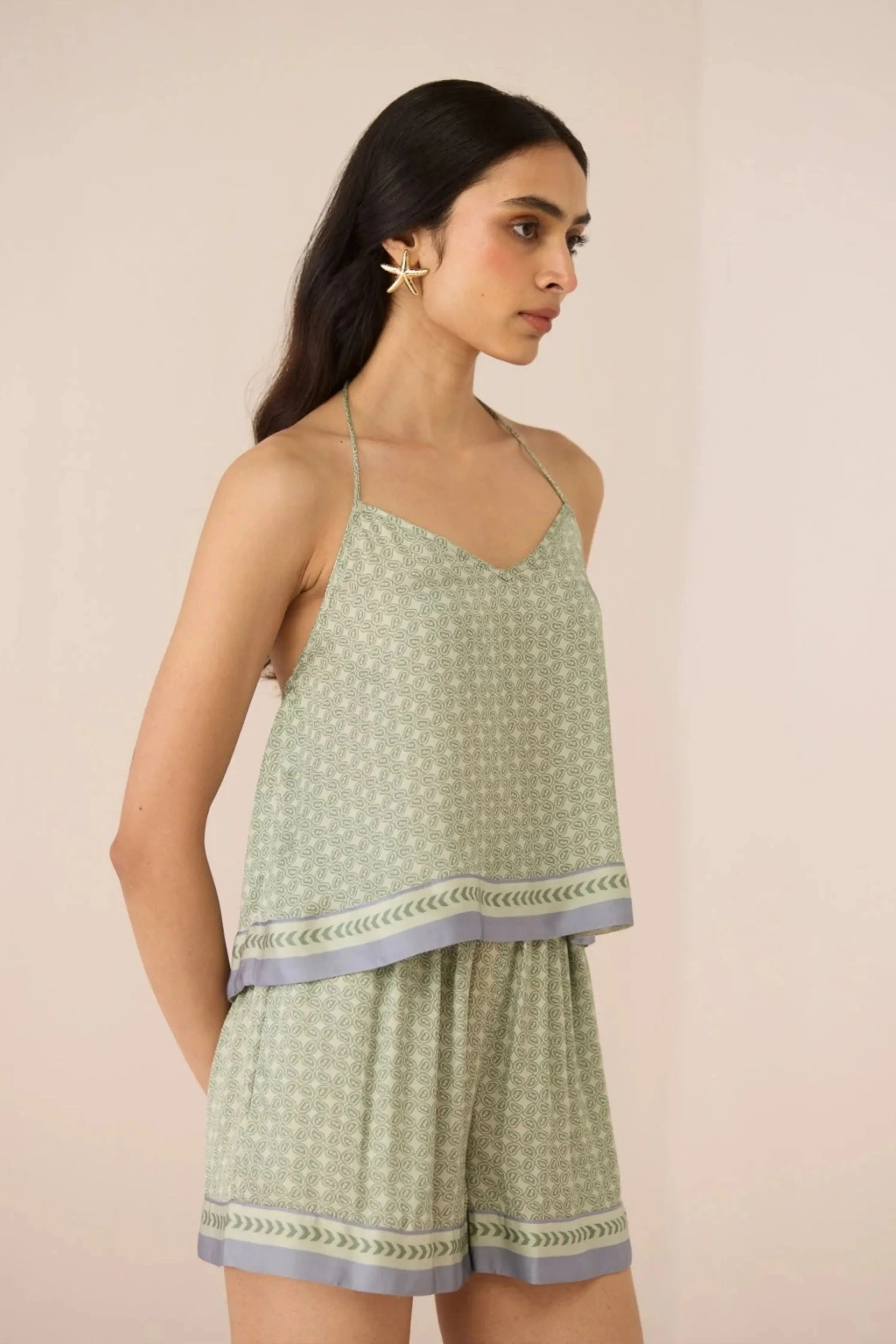 Willow Sage Halter Top Co-Ord Set