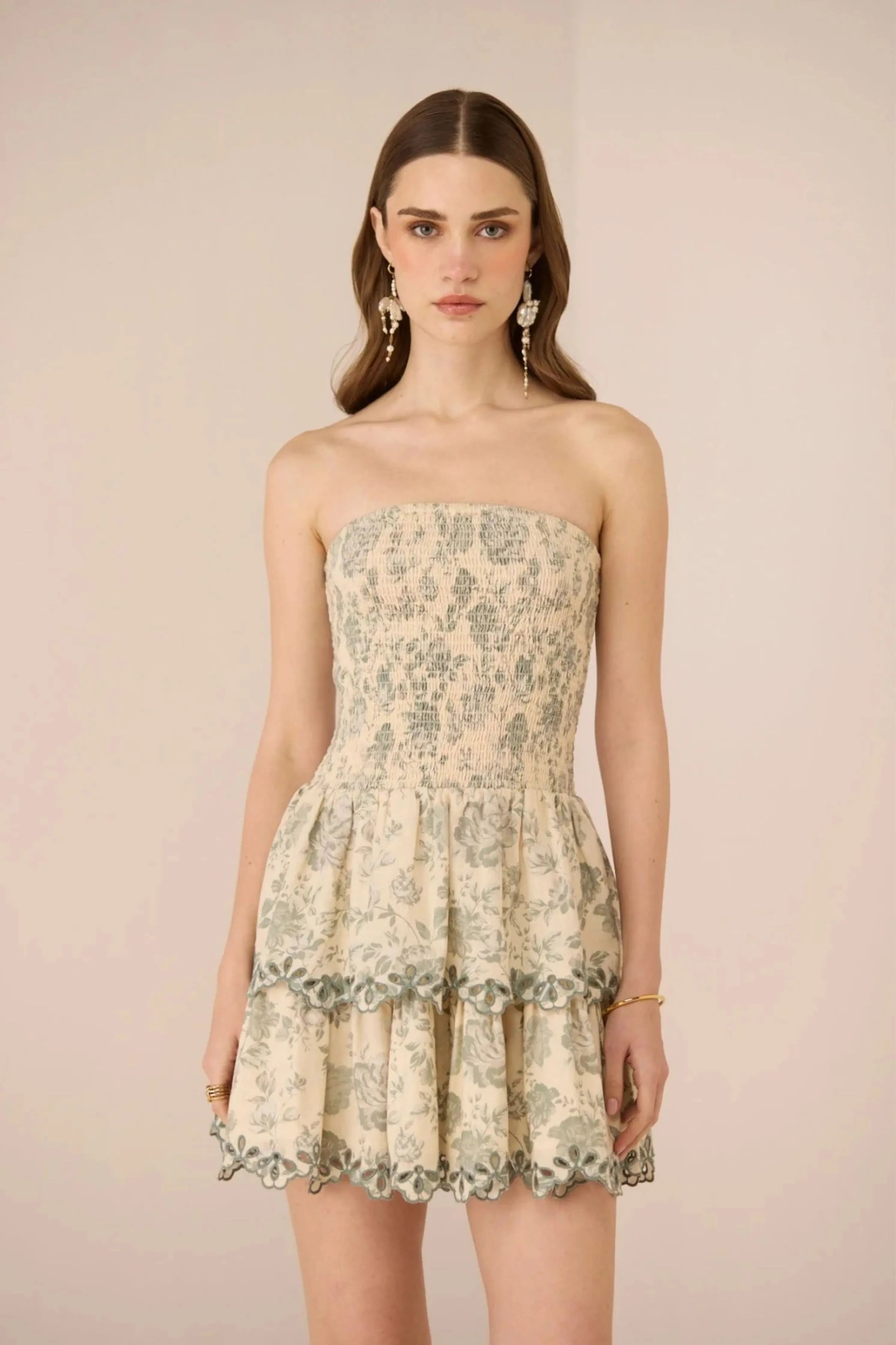 Apricot Sage Mini Dress