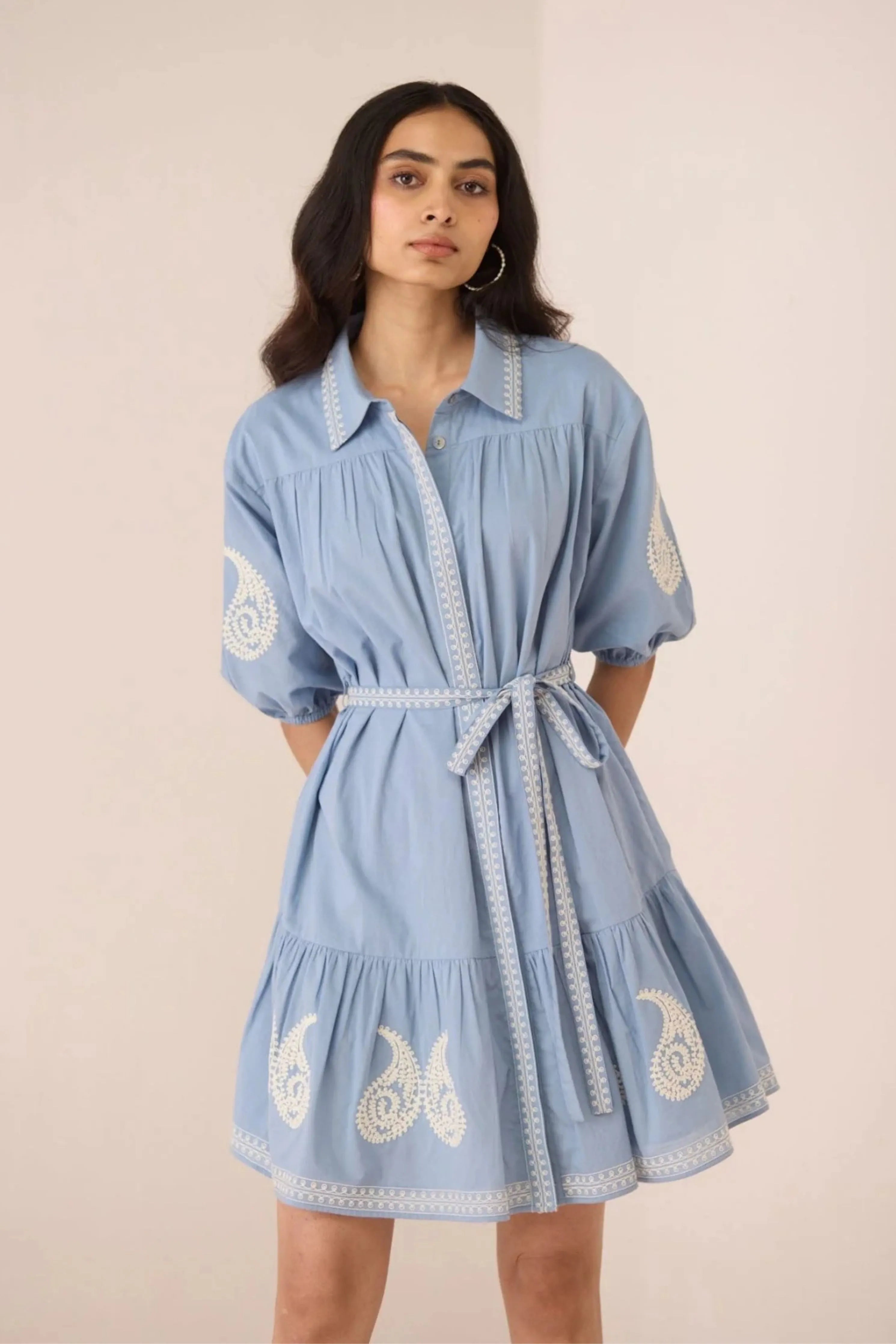 Lizzie Blue Mini Dress