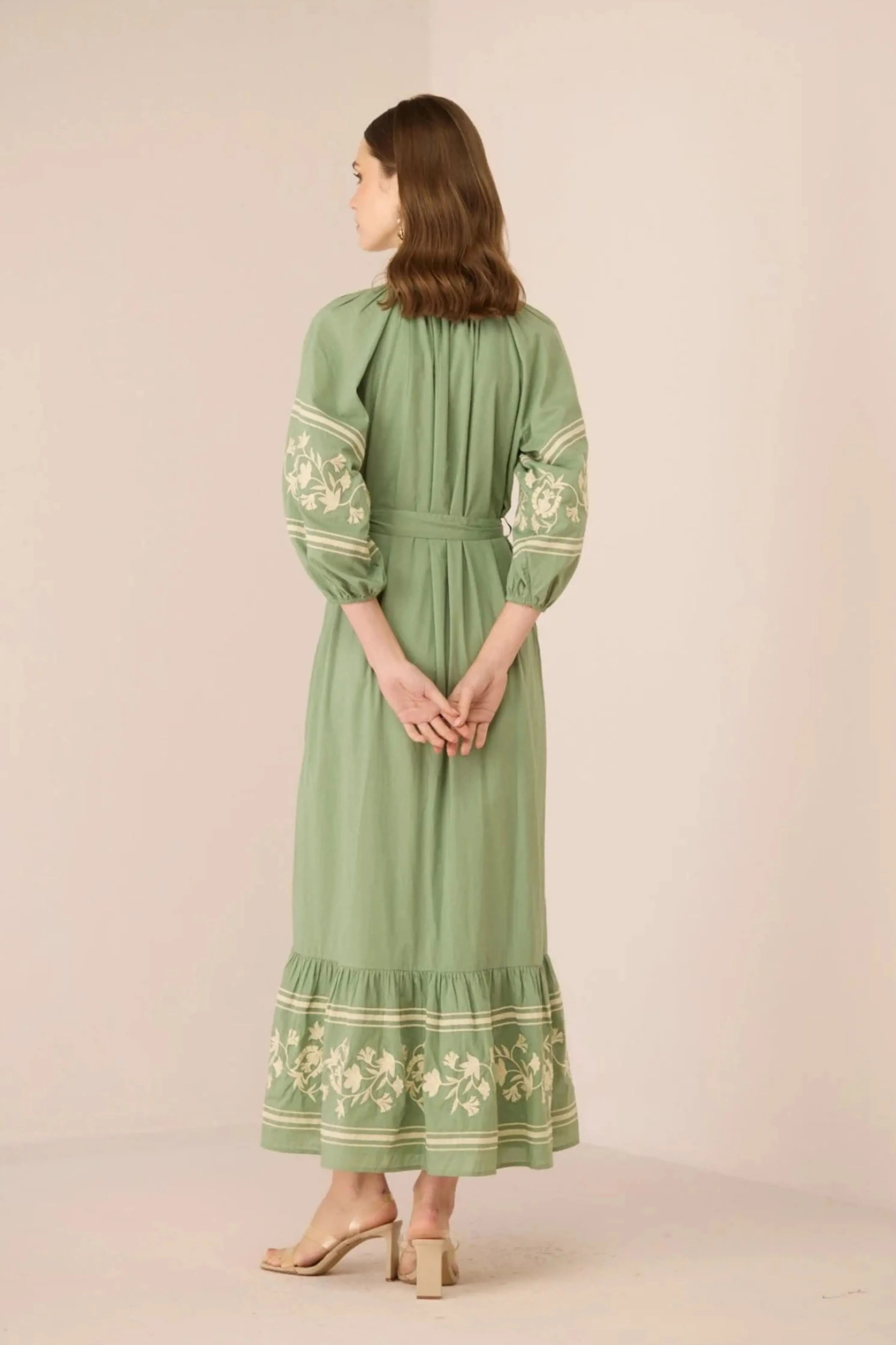 Celia Green Maxi Dress