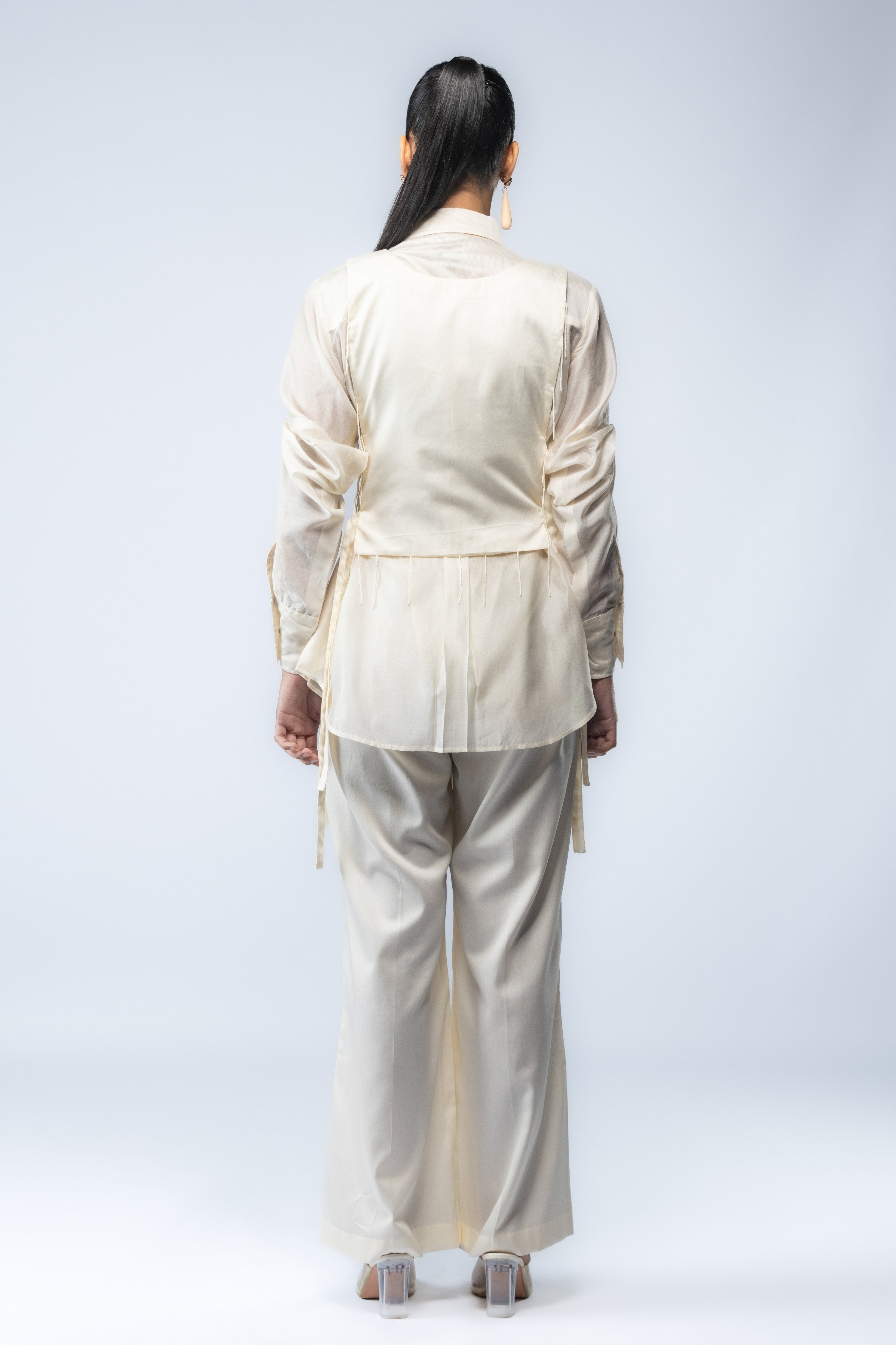 Ivory Embroidered Co-Ord Set