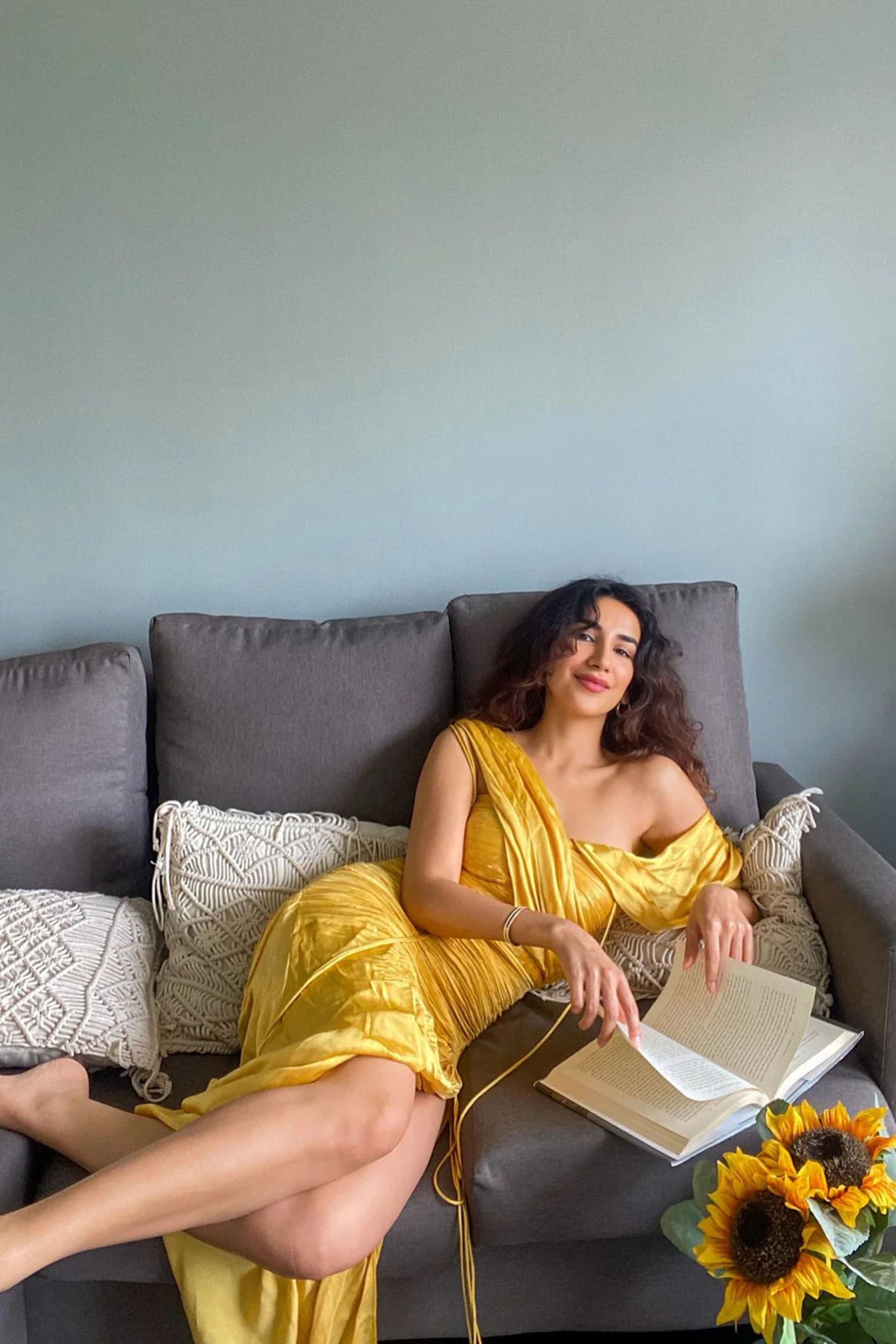 Parul Gulati In Yellow Ray Dress