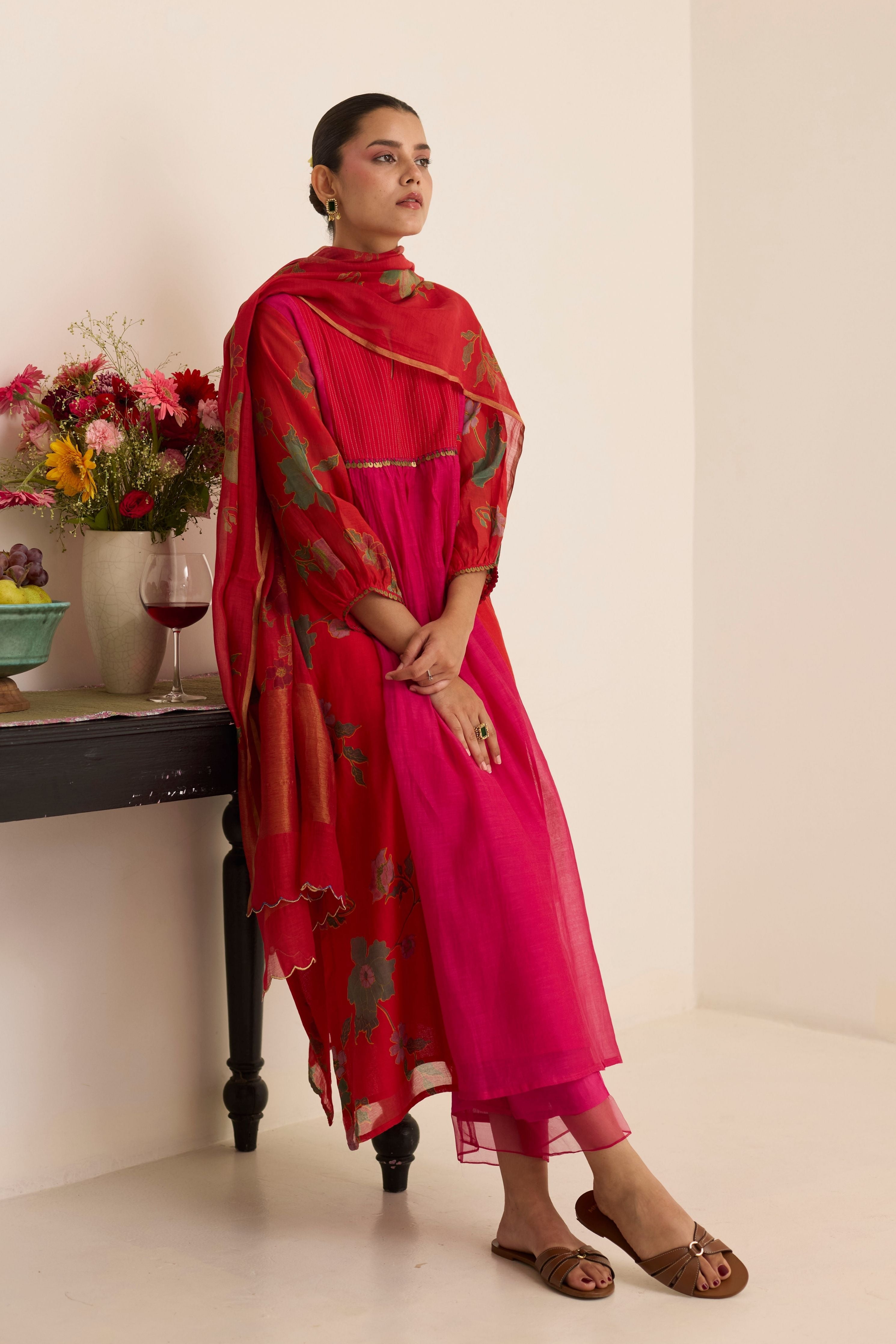 Scarlet Kurta Set