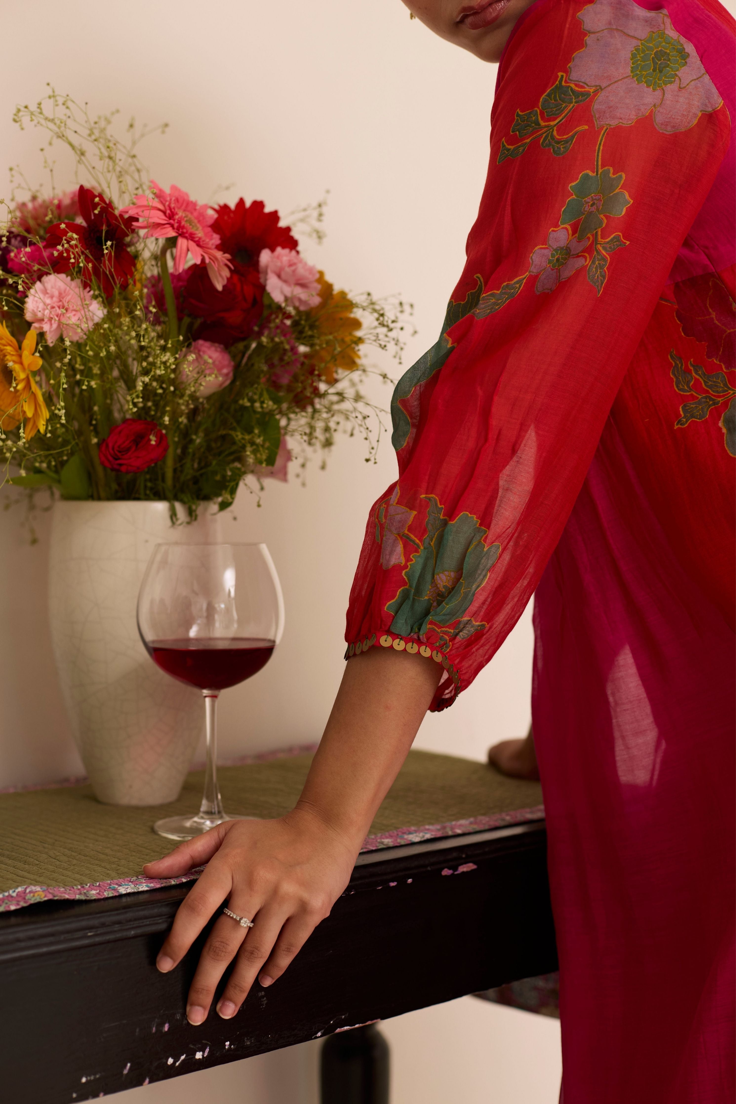 Scarlet Kurta Set