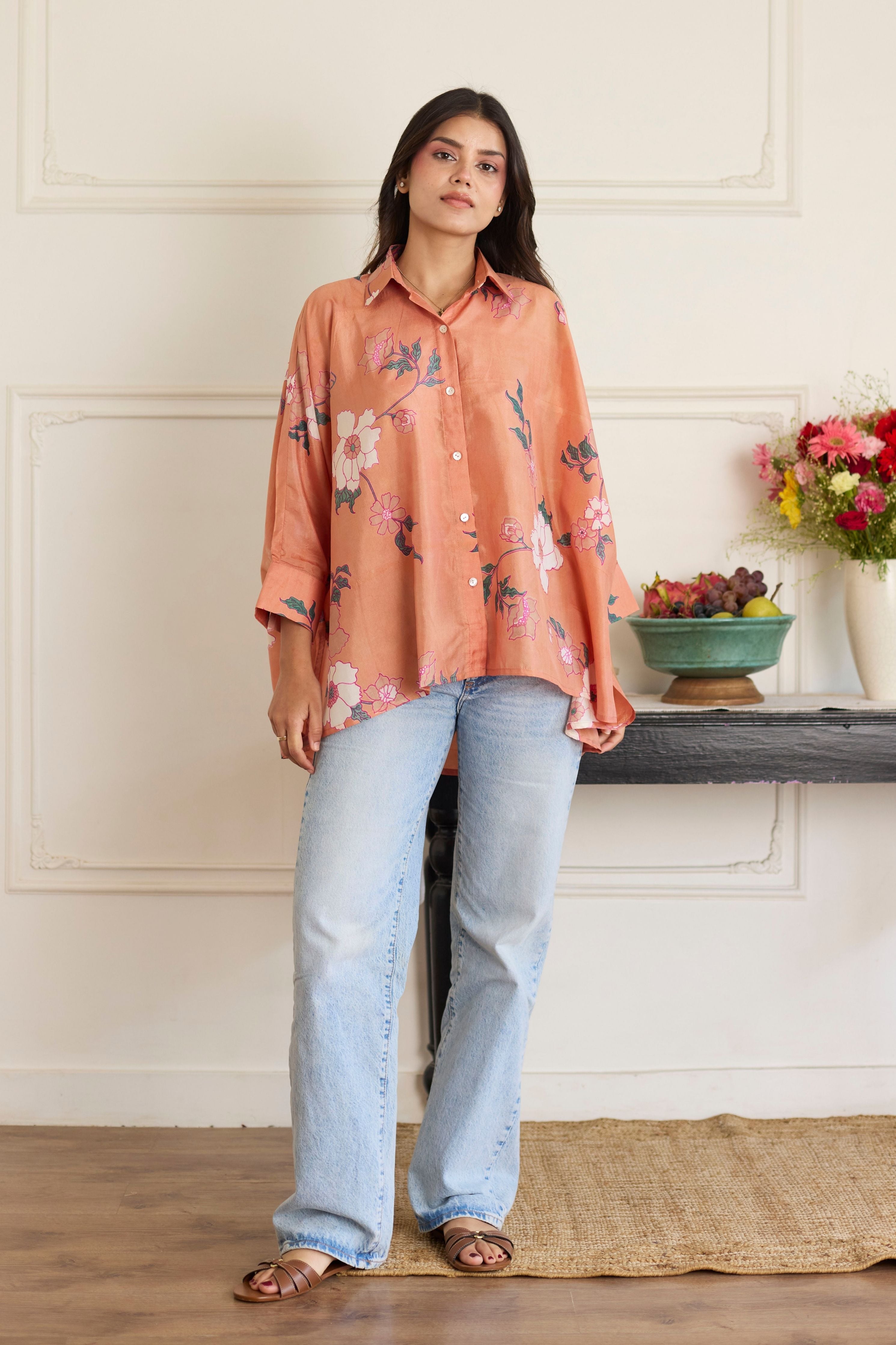 Gia Salmon Shirt
