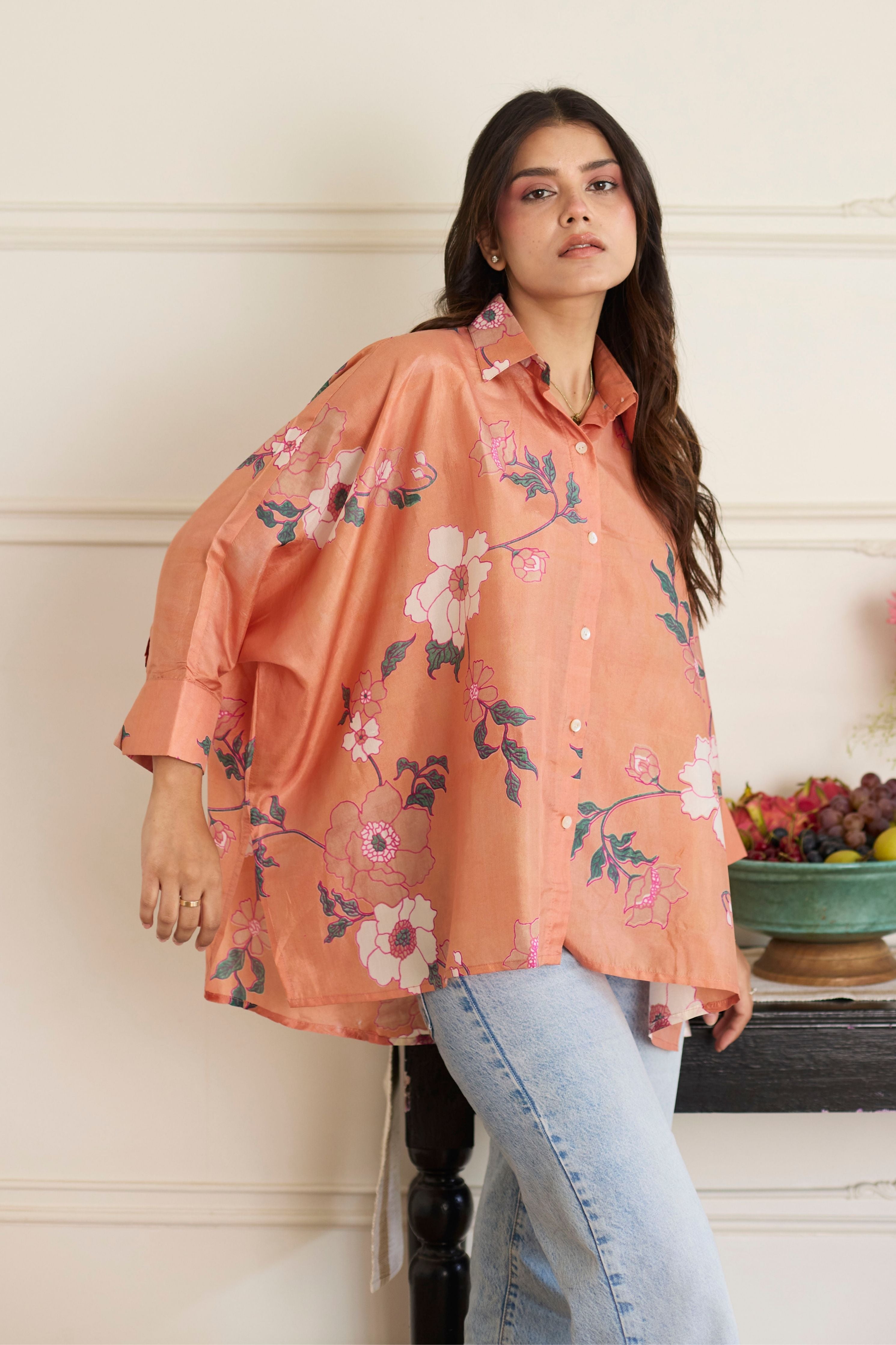 Gia Salmon Shirt