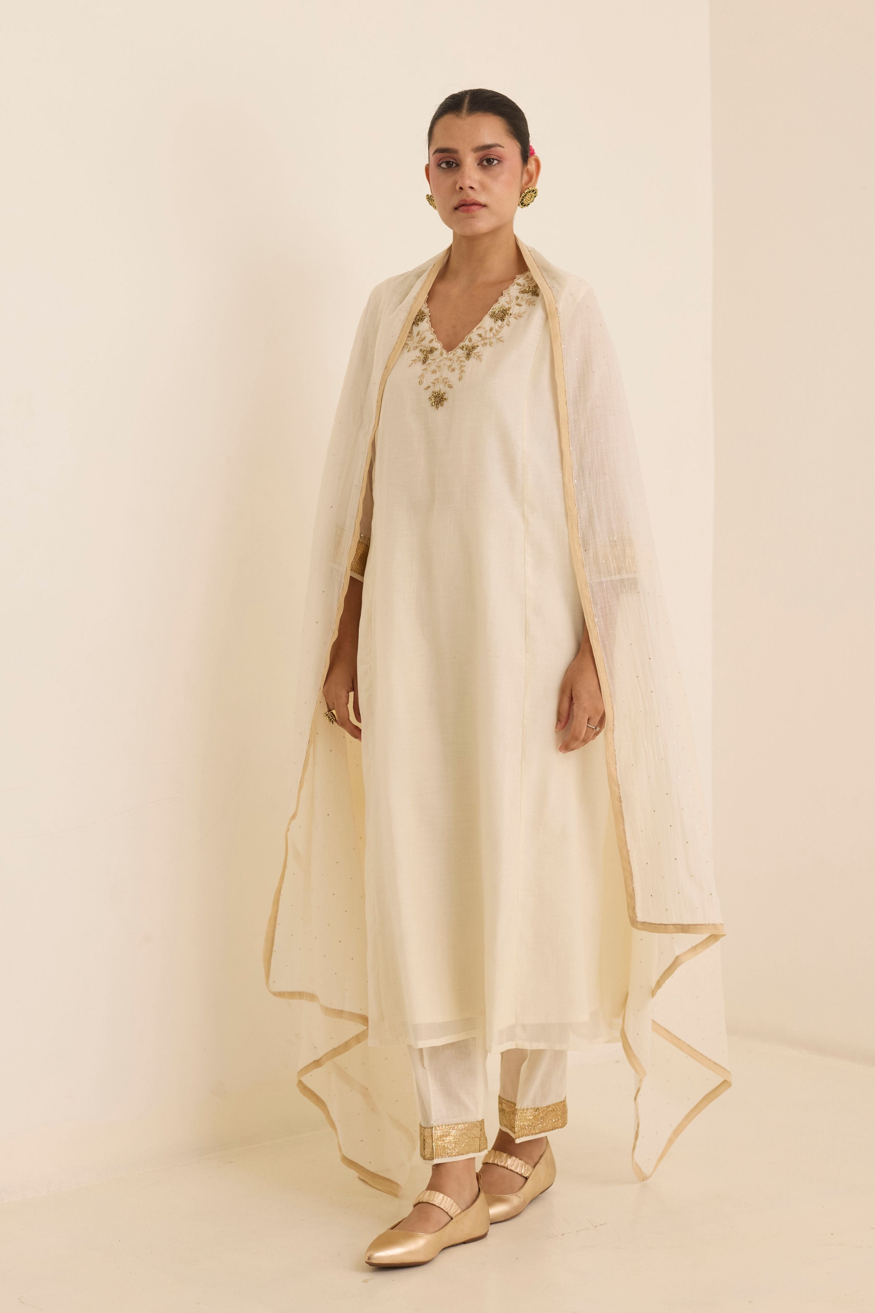 Pearl Mukaish Kurta Set