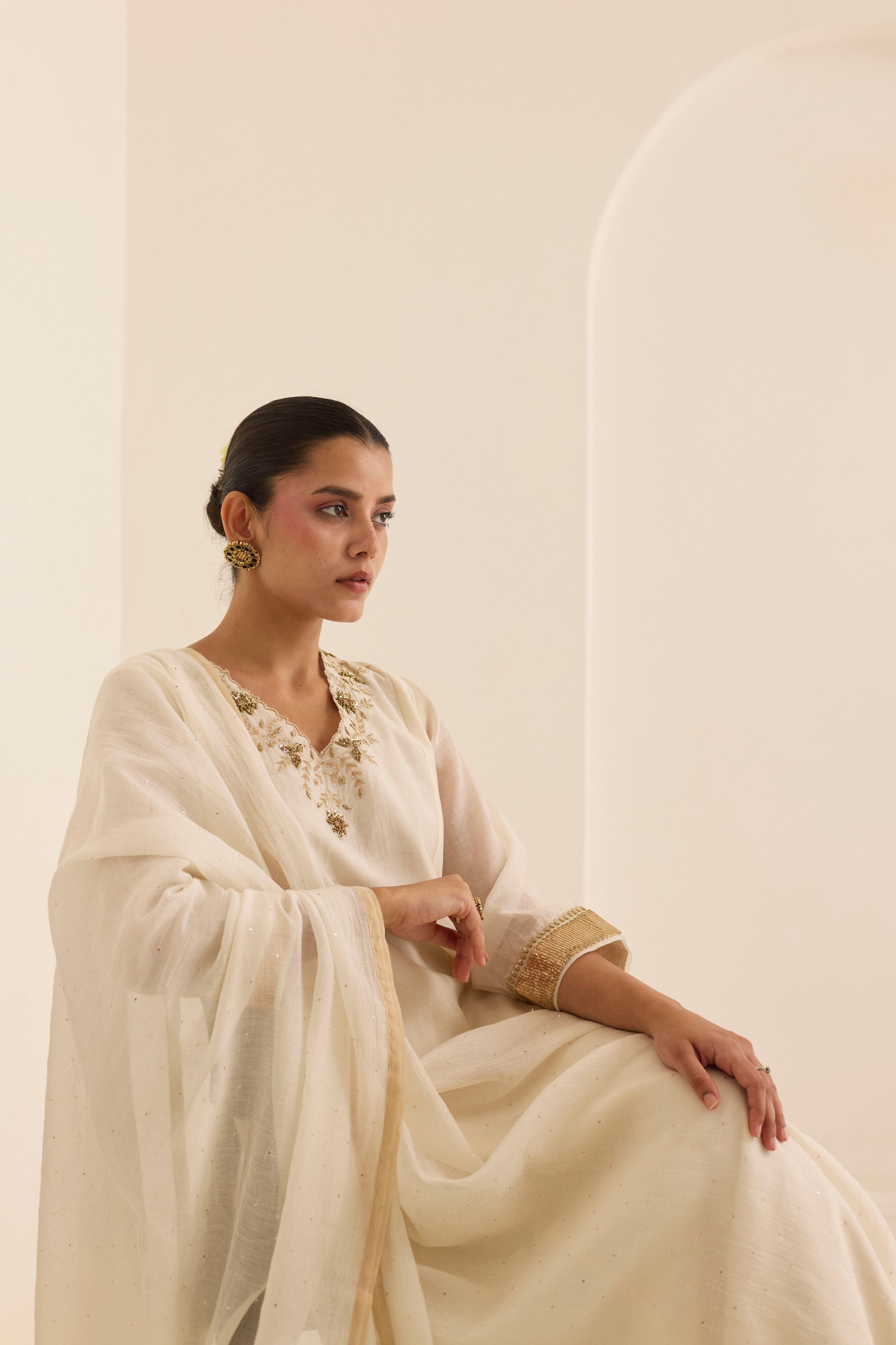 Pearl Mukaish Kurta Set