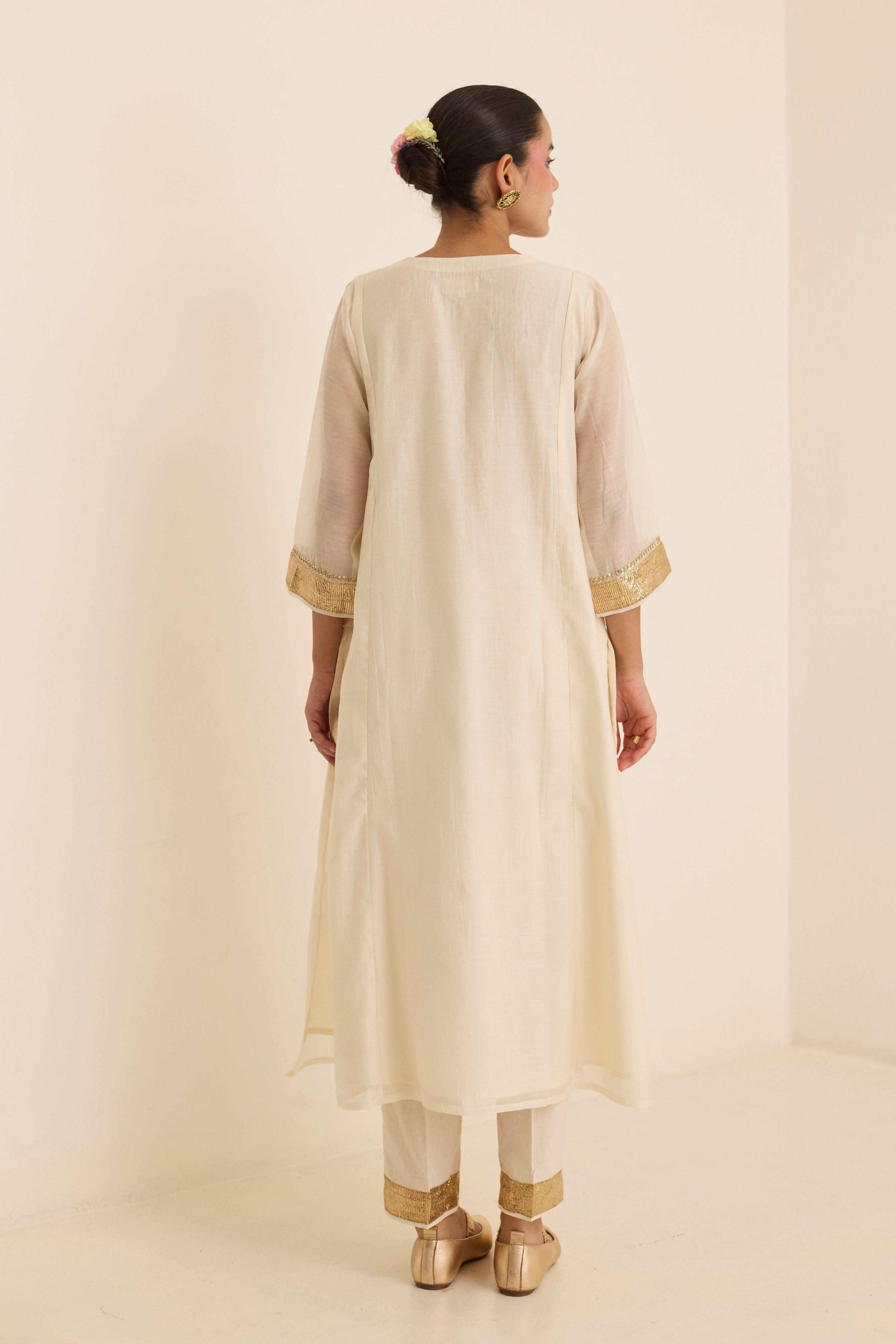 Pearl Mukaish Kurta Set