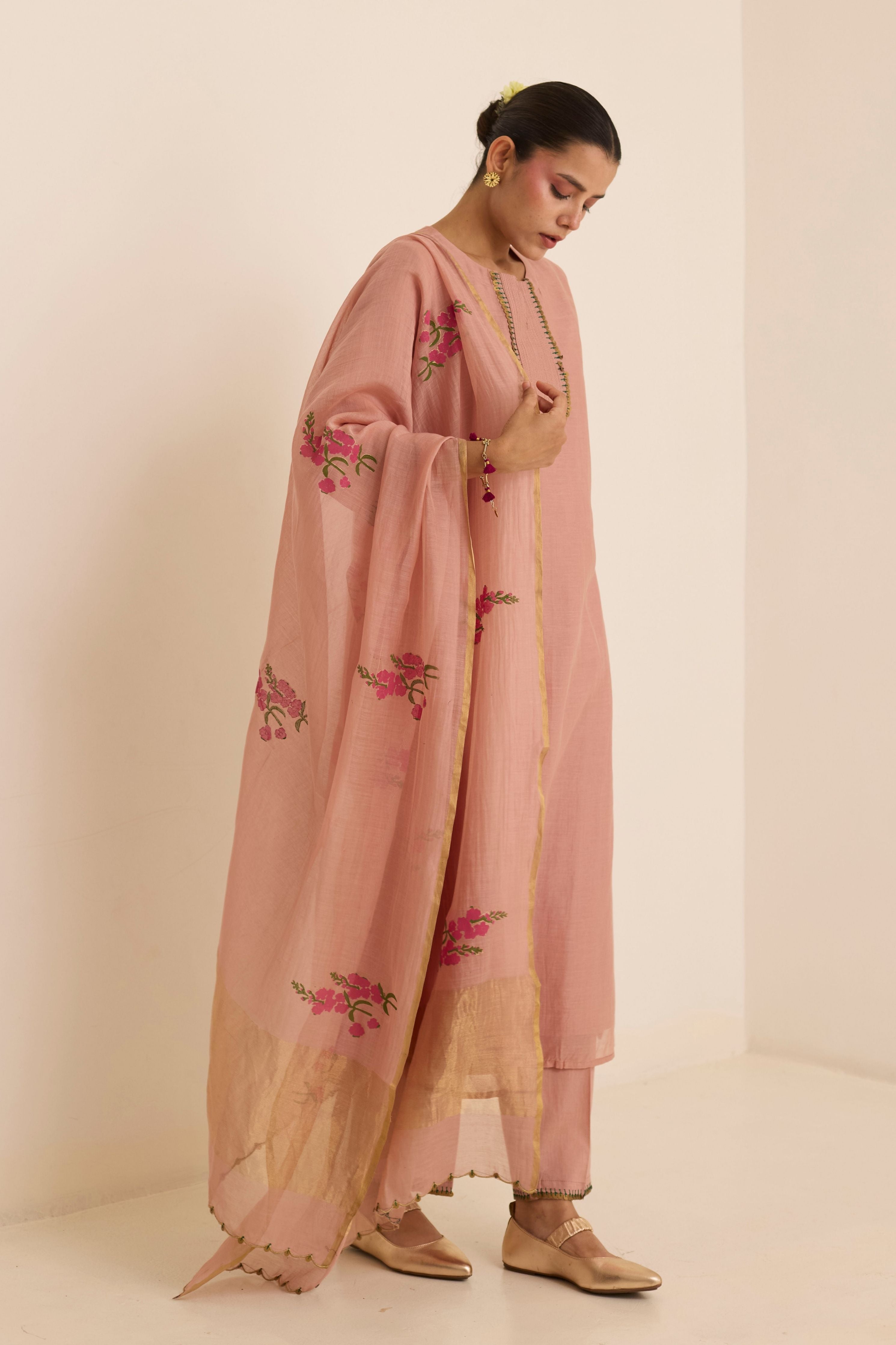 Ivy Peach Kurta Set