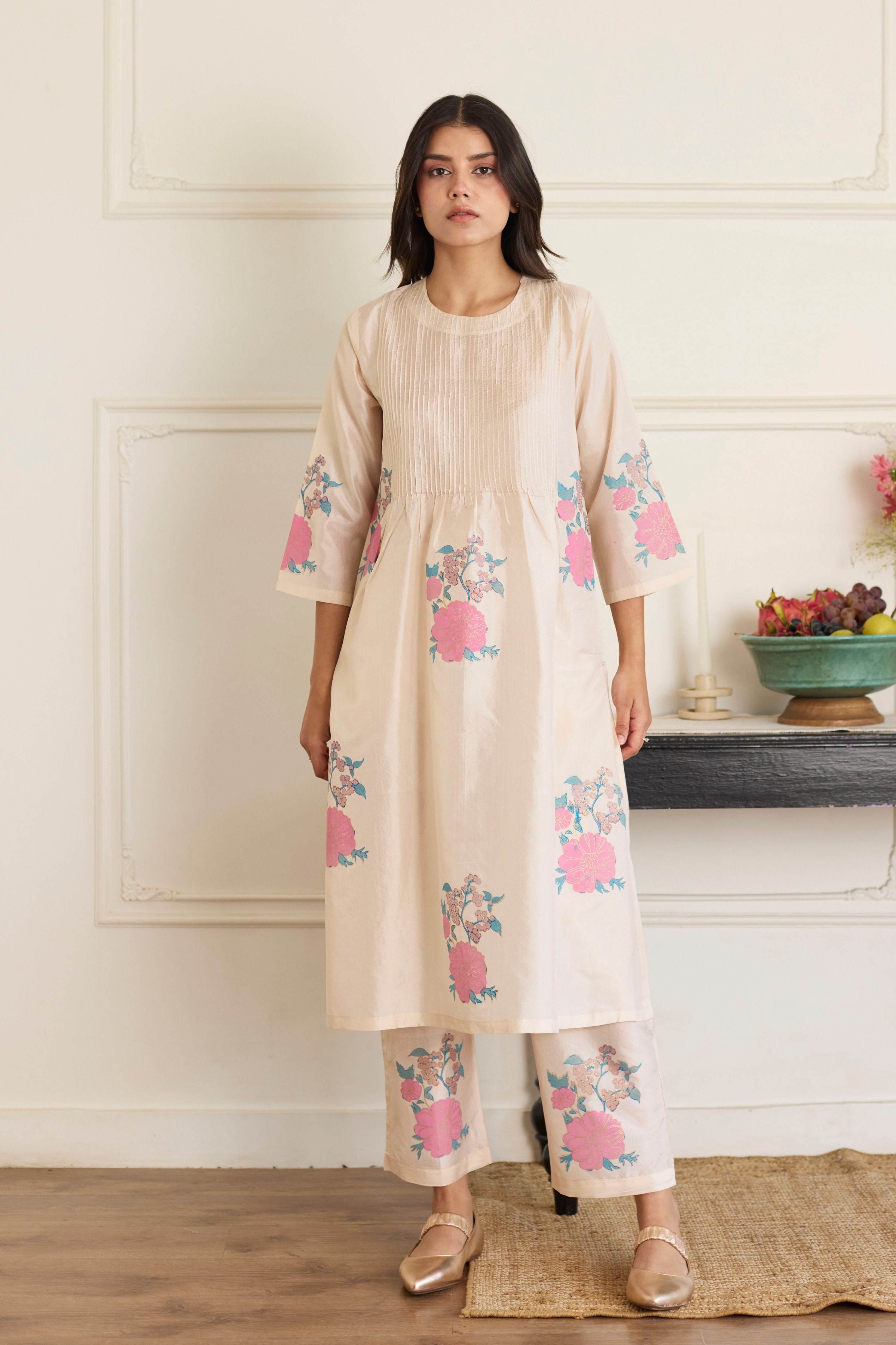 Pearl pintuck Co-Ord Set