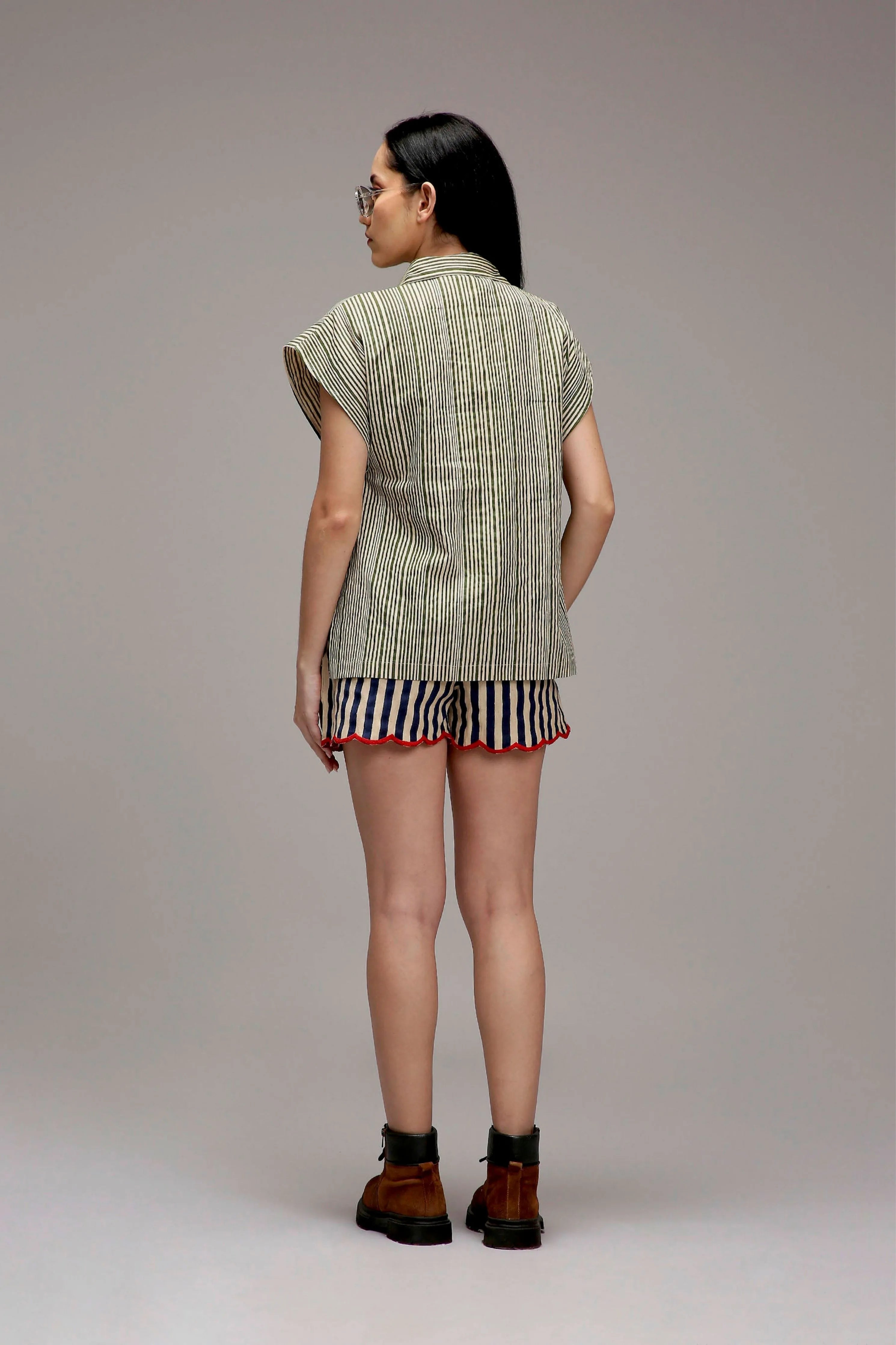 Egg-Shell Joker Shirt Shorts Set