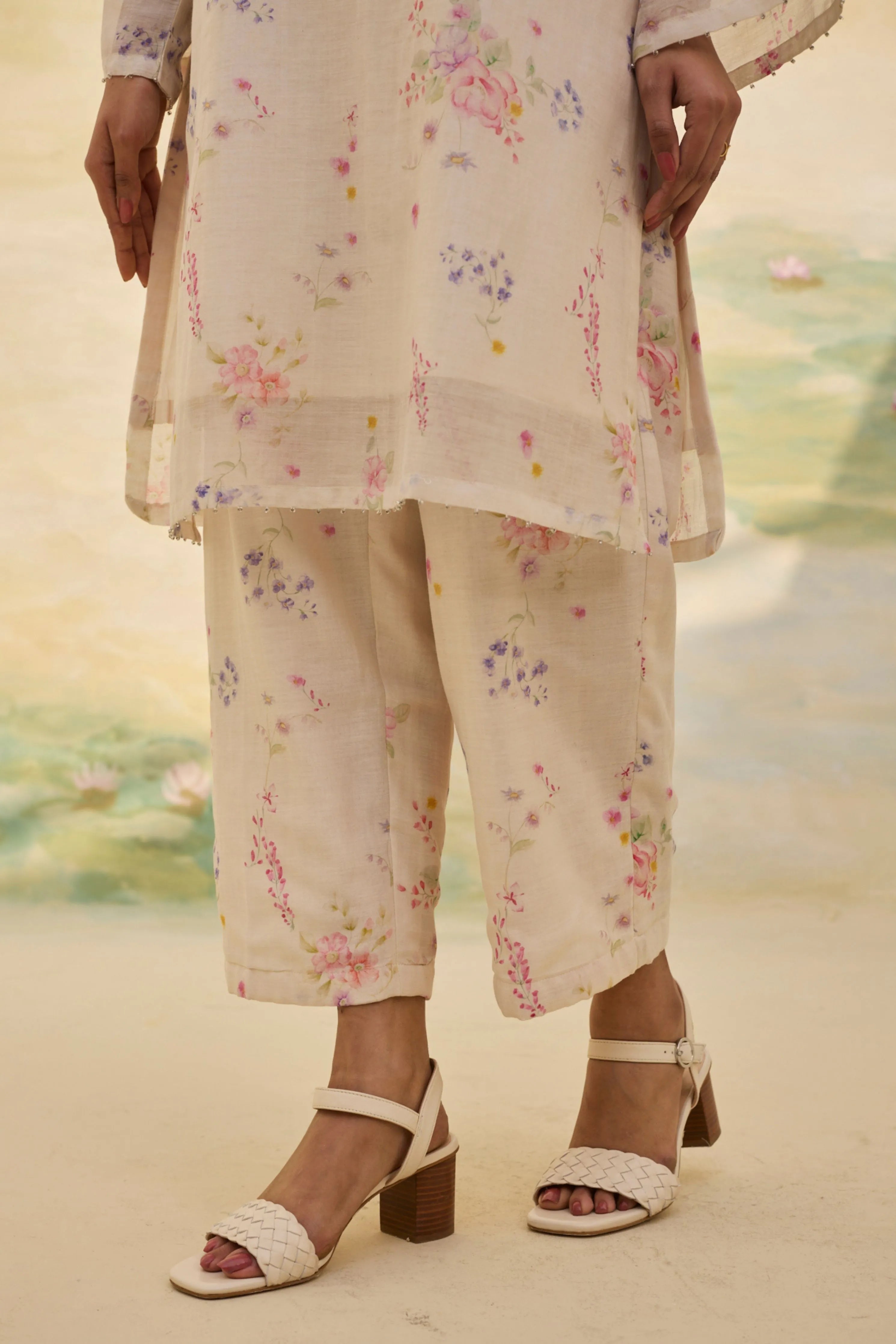 Ivory Floral Co-Ord Set