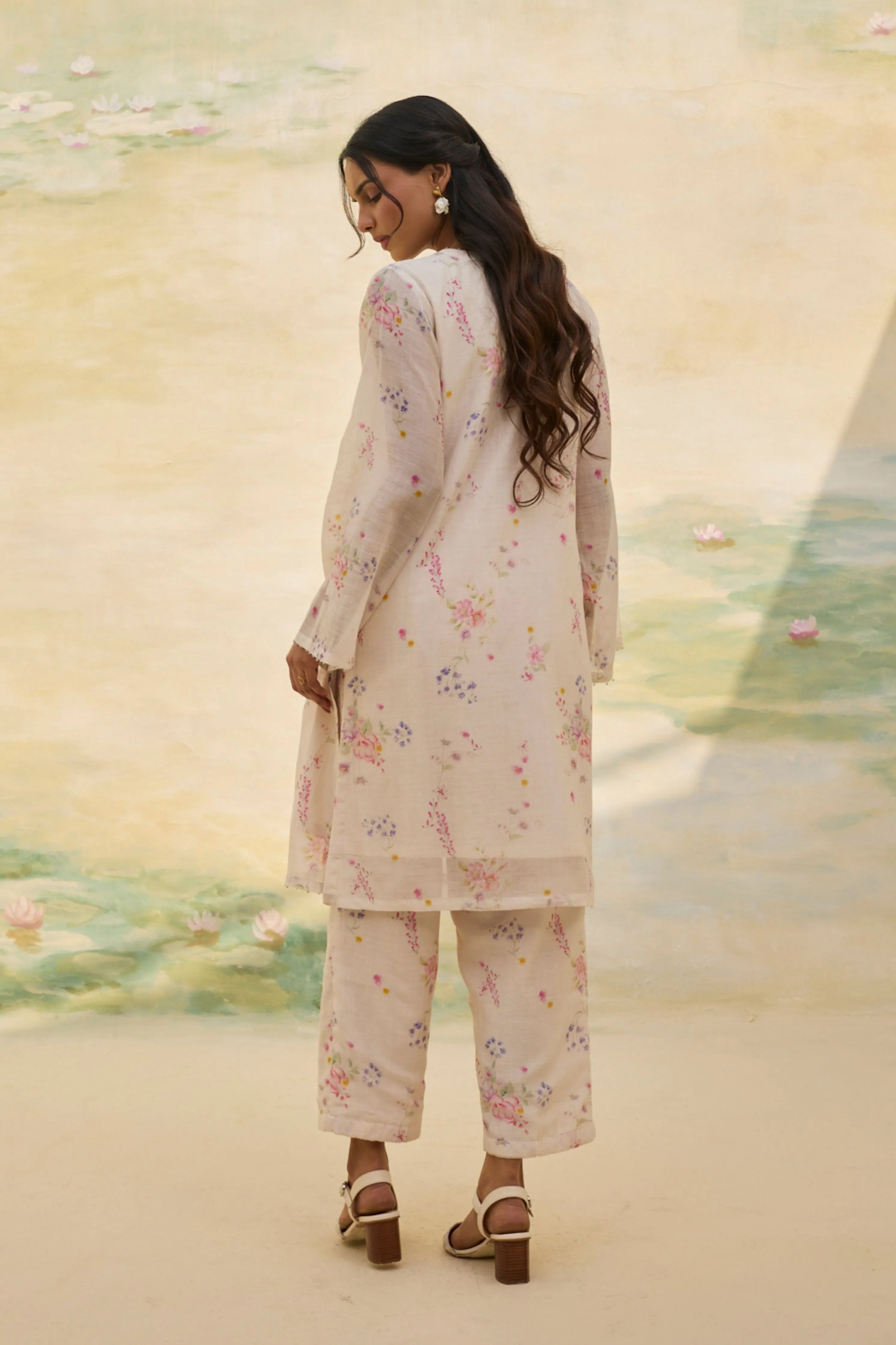 Ivory Floral Co-Ord Set