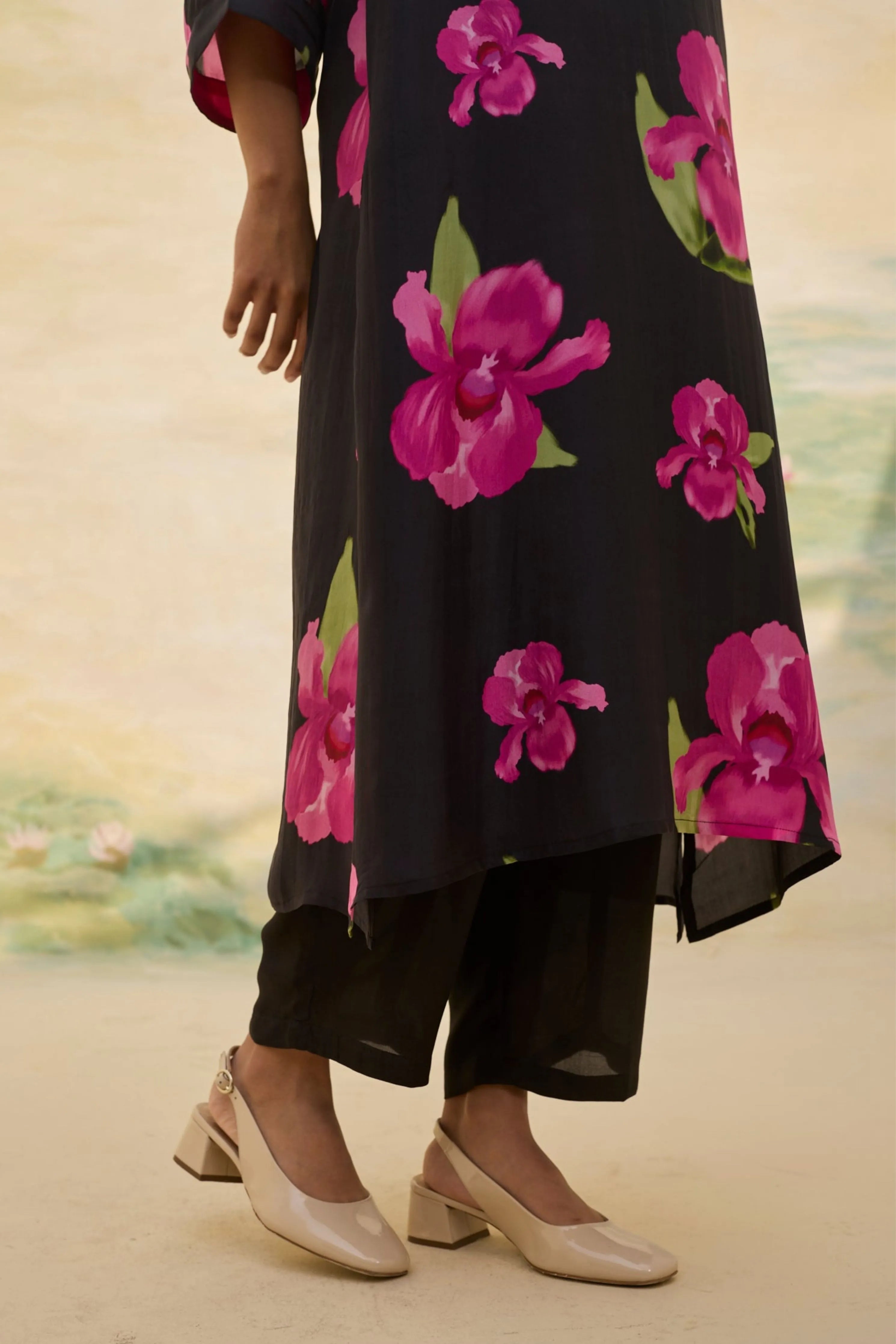 Midnight Floral Silk Co-Ord