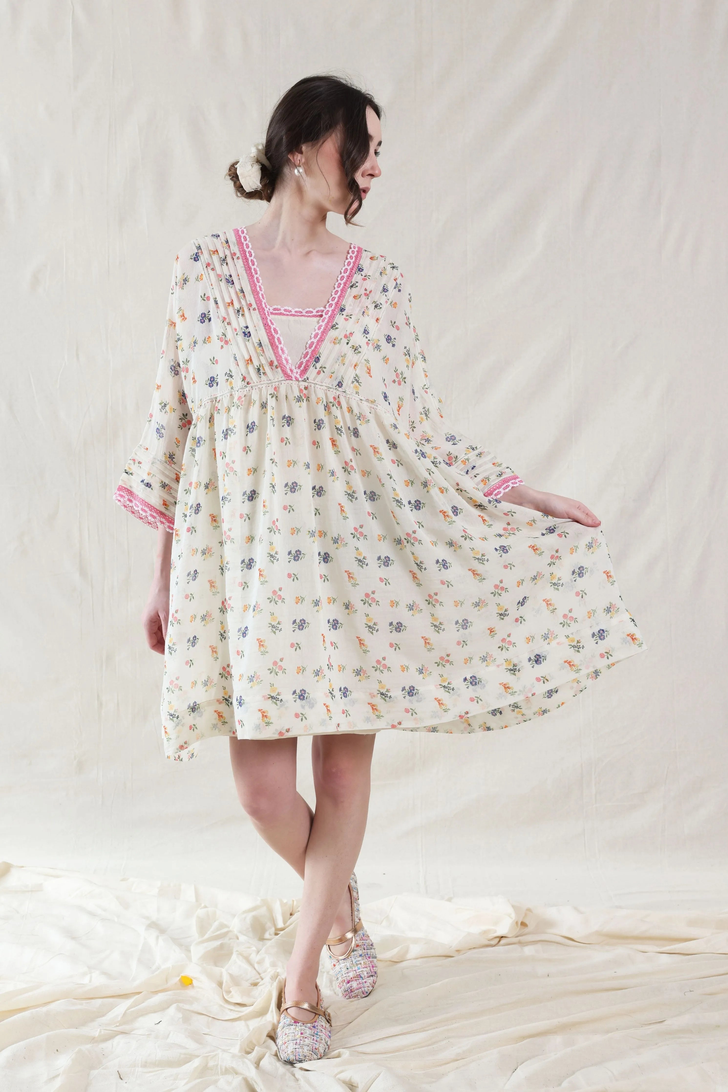 Hand Woven Cotton Silk Dress