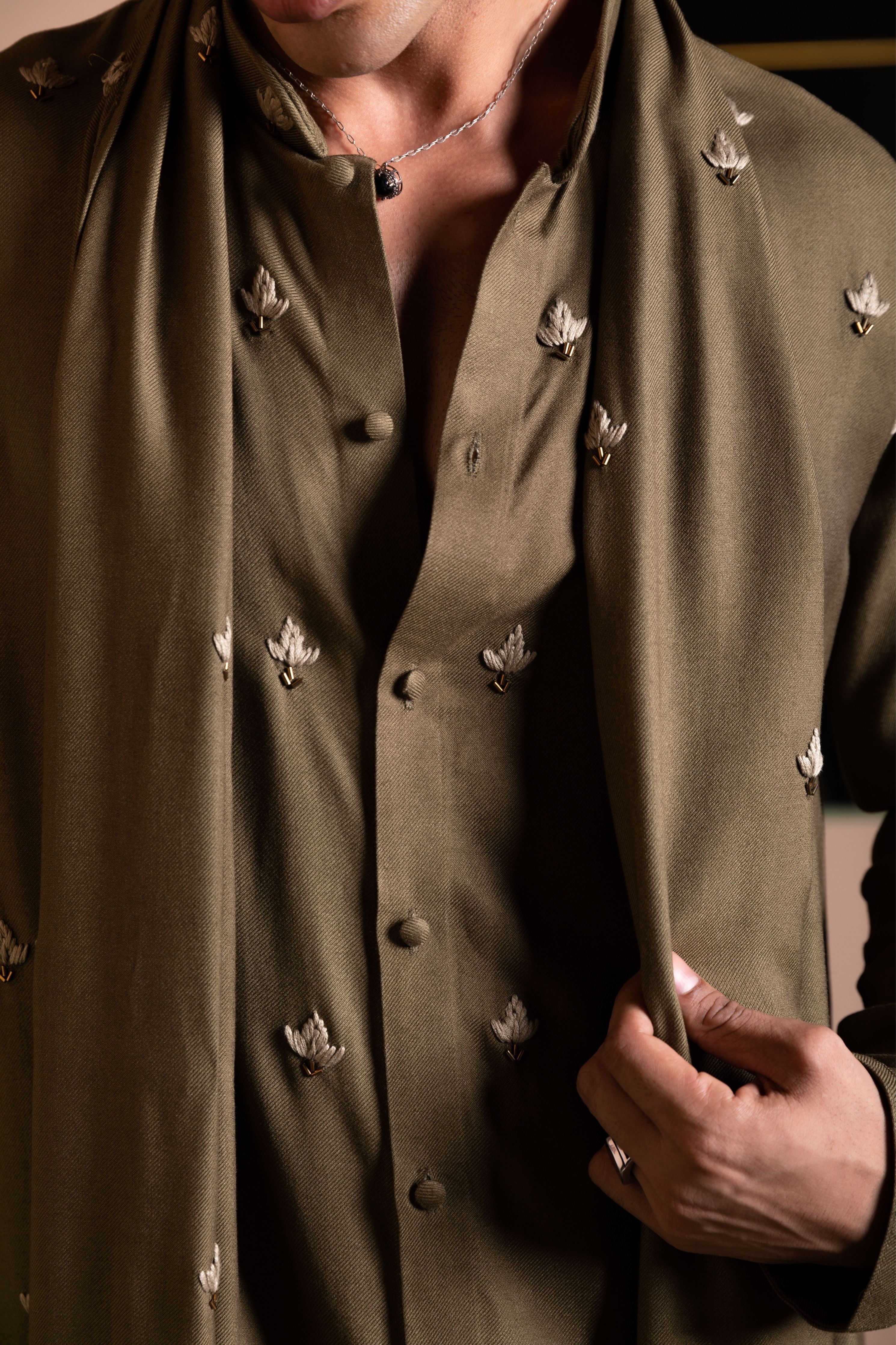 Lotus Kurta with Stole Set