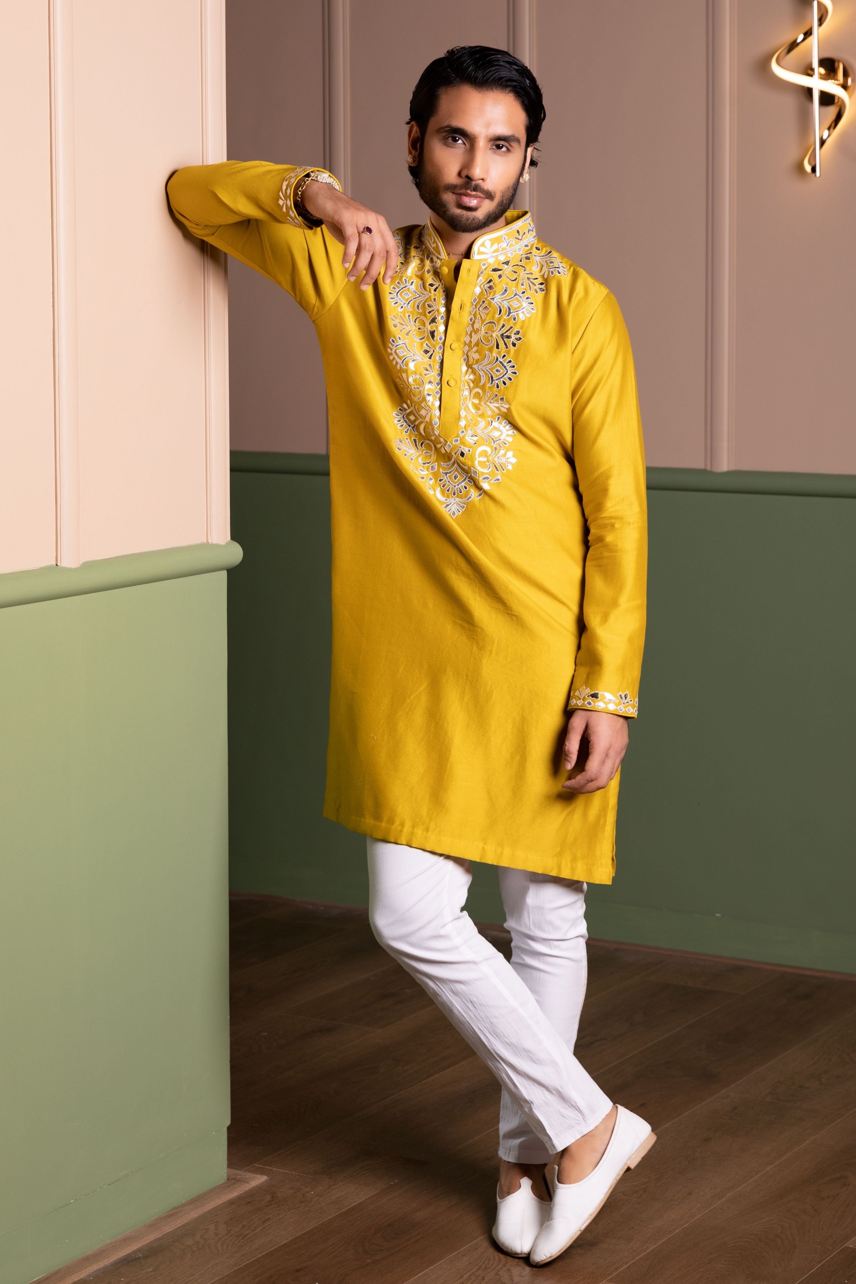 Old Leather Kurta Set