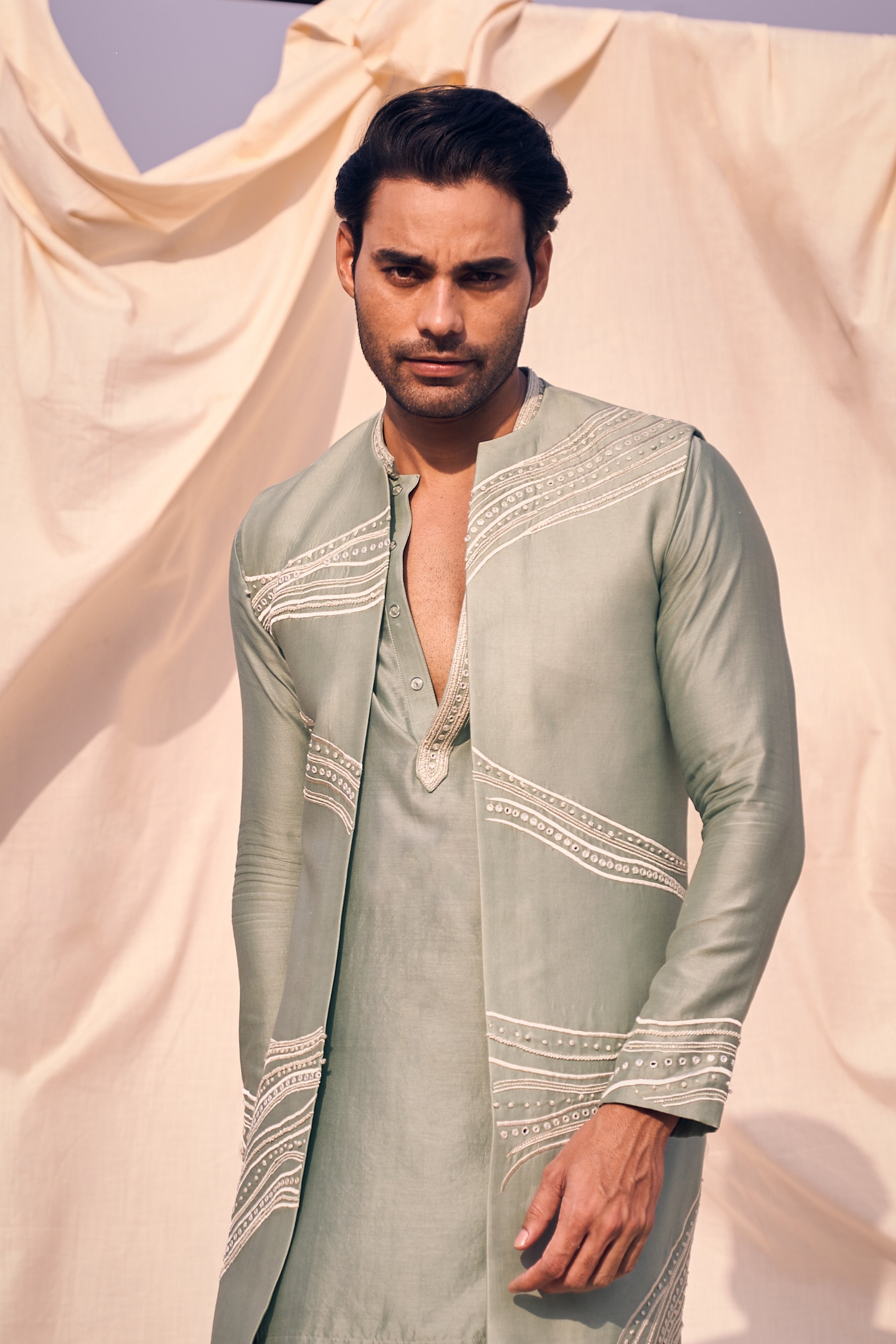 Green Open Bundi Set