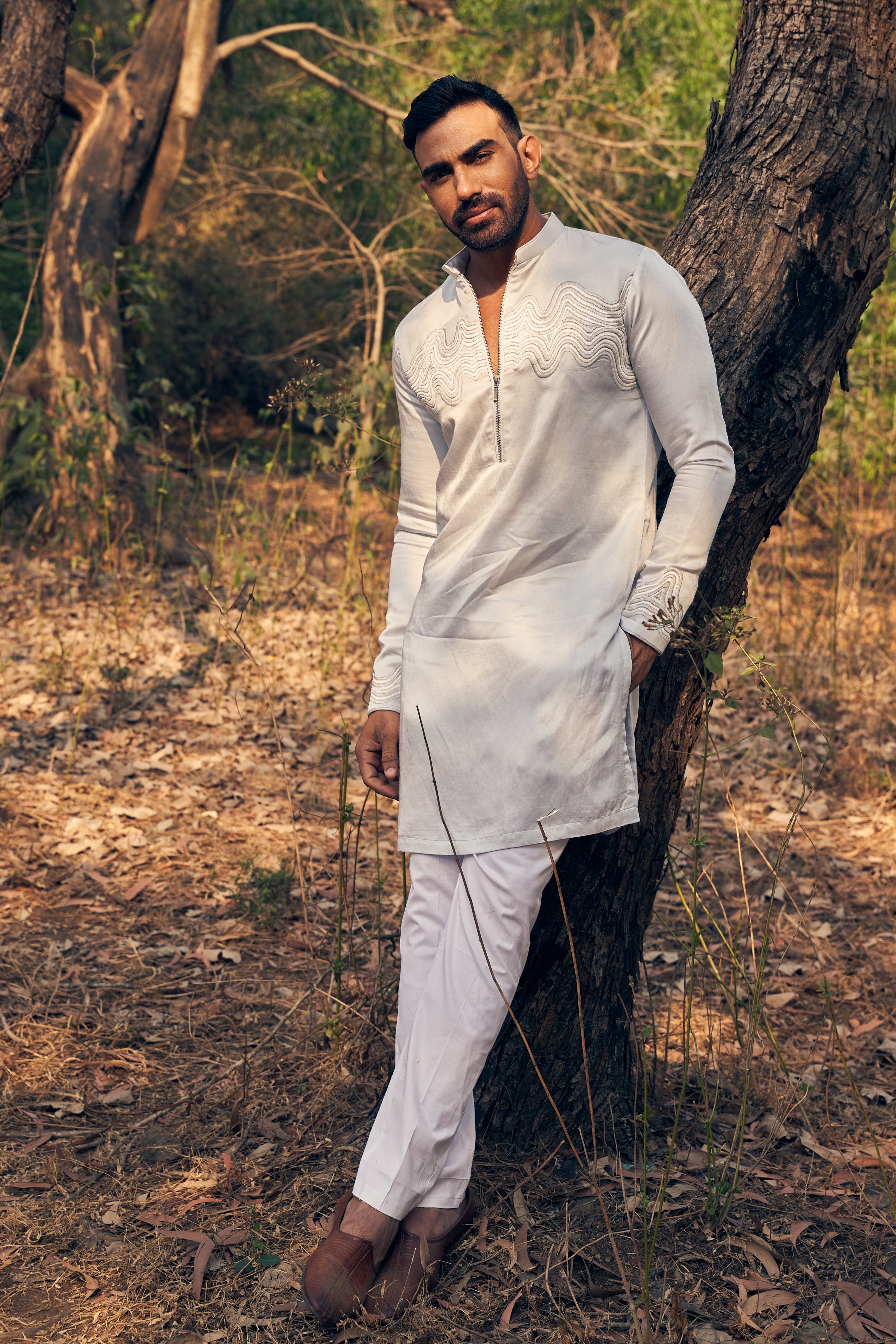 Waves Bomber Kurta Set