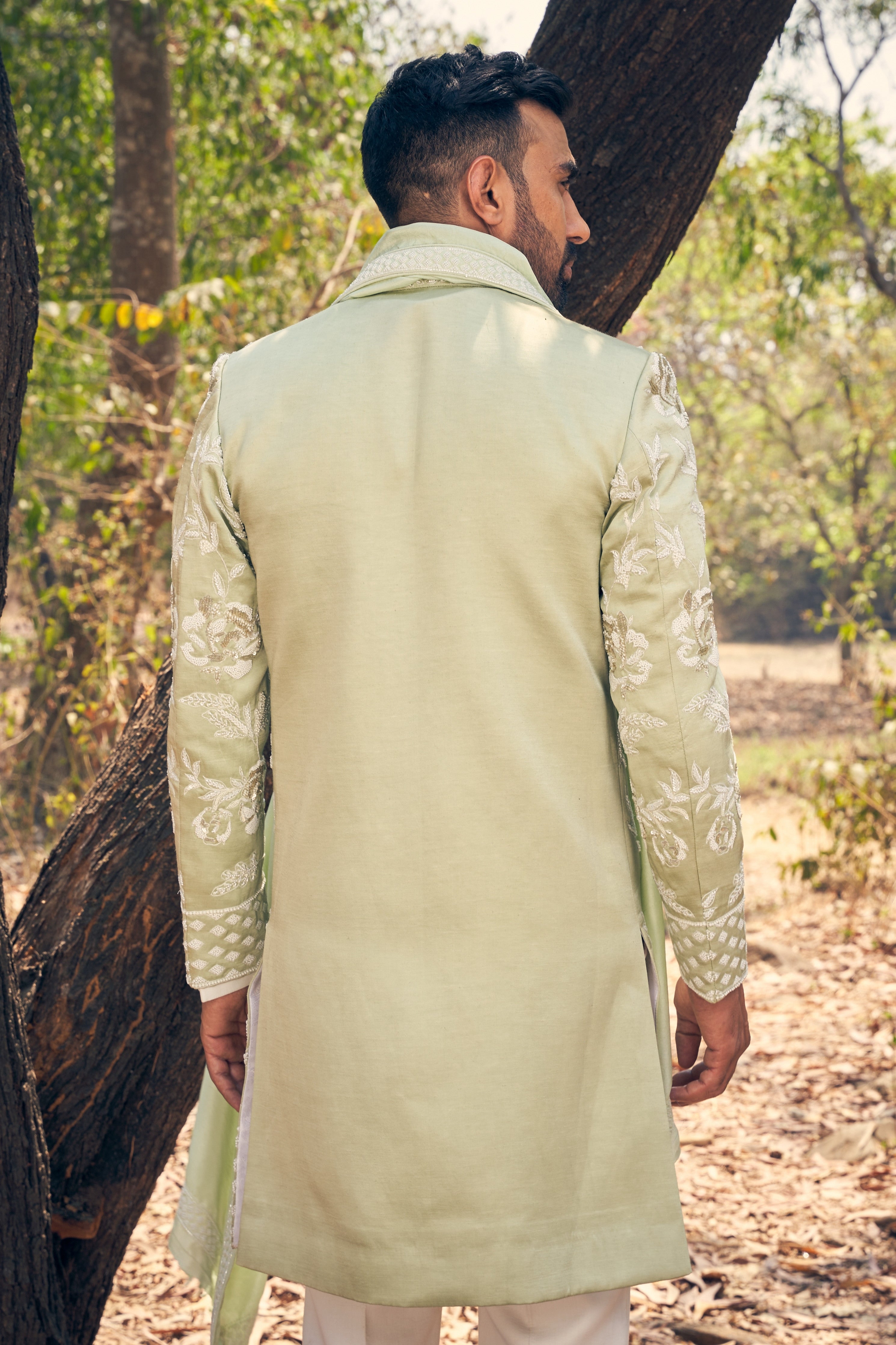 Floral Sherwani Set