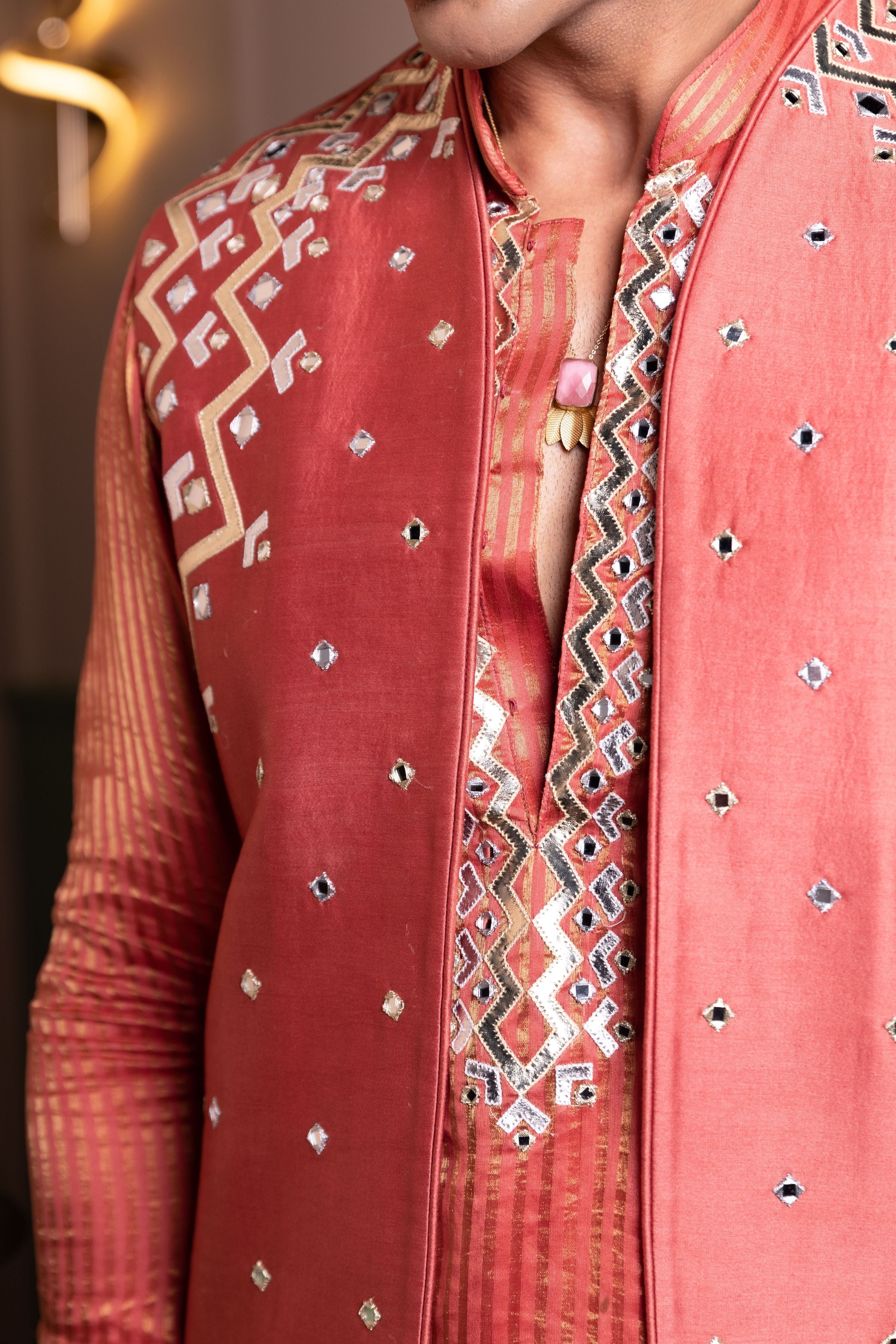 Lightening Kurta Bandi Set