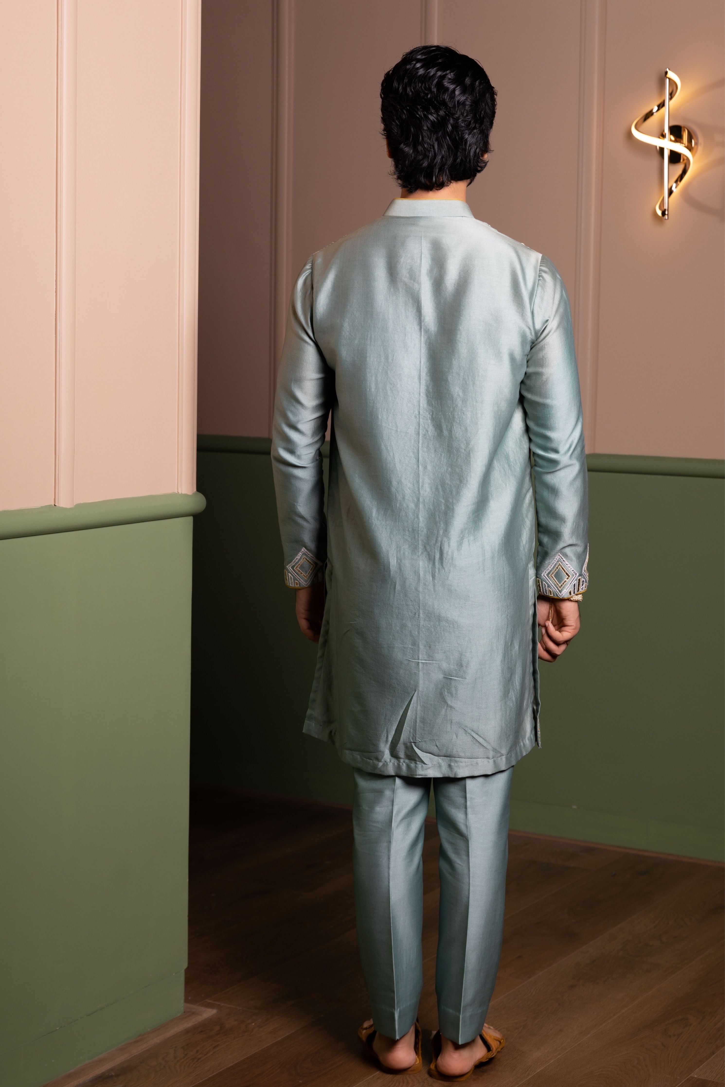 Leather Armour Kurta Set