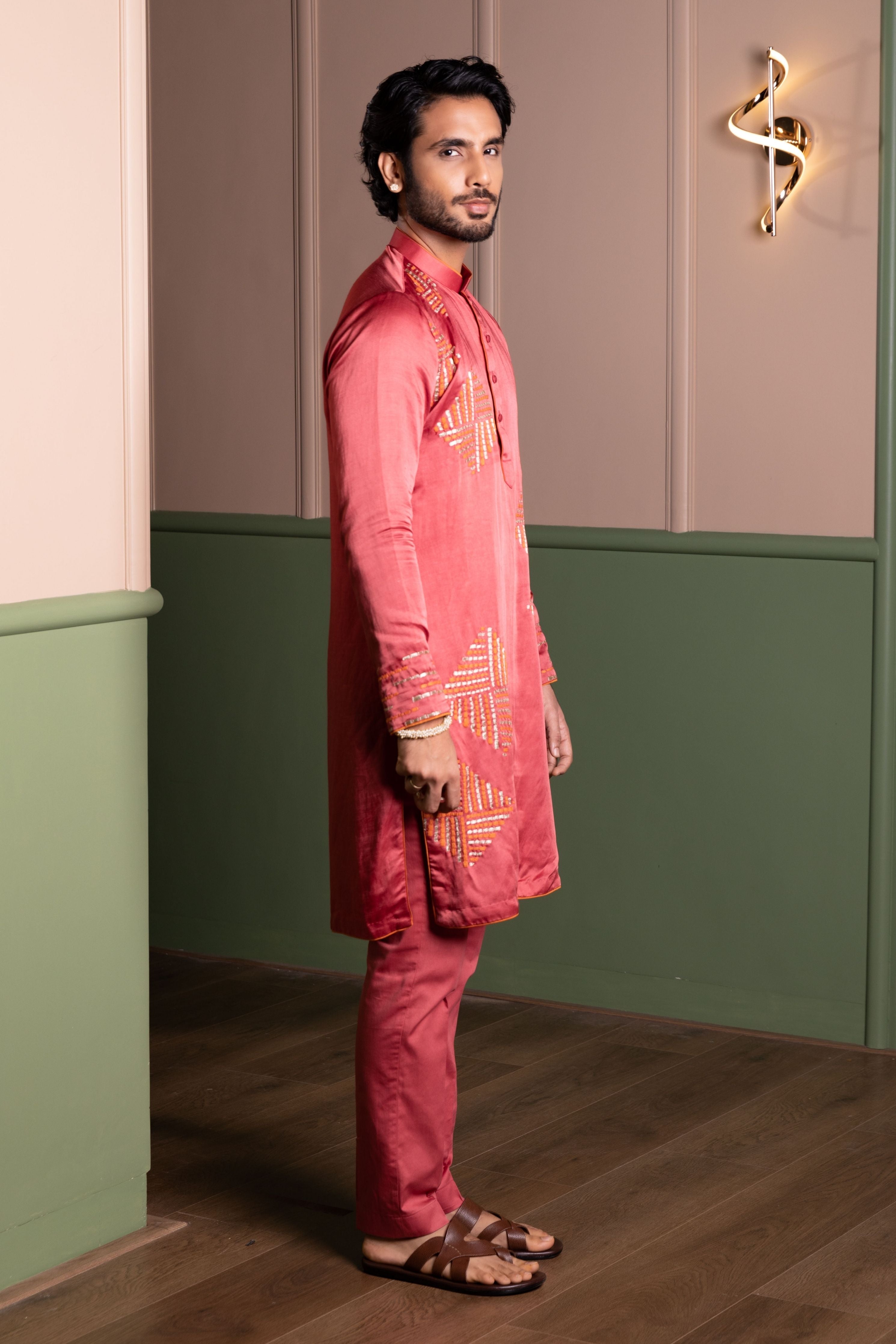 Blocks Kurta Set
