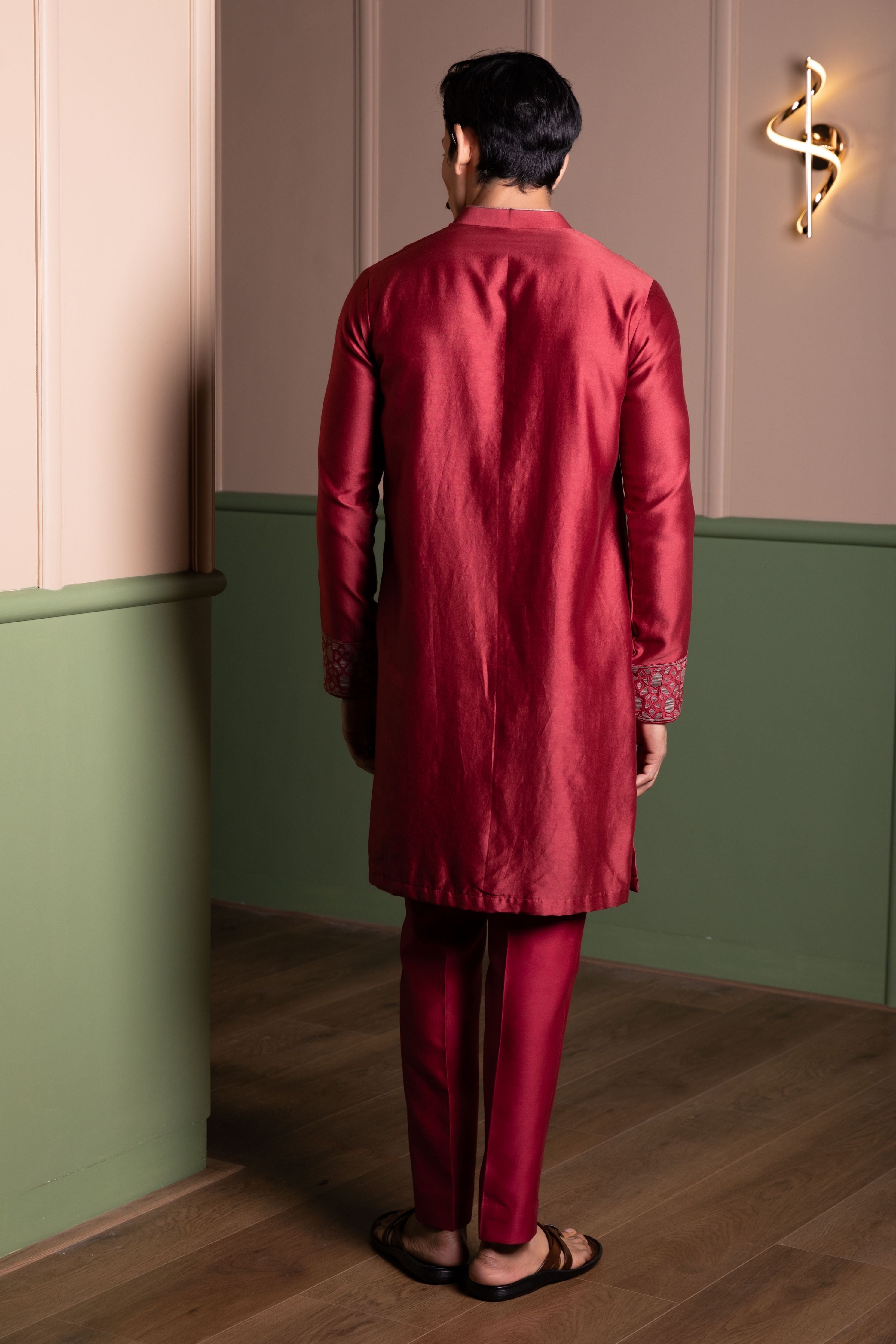 Applique Panel Kurta Set