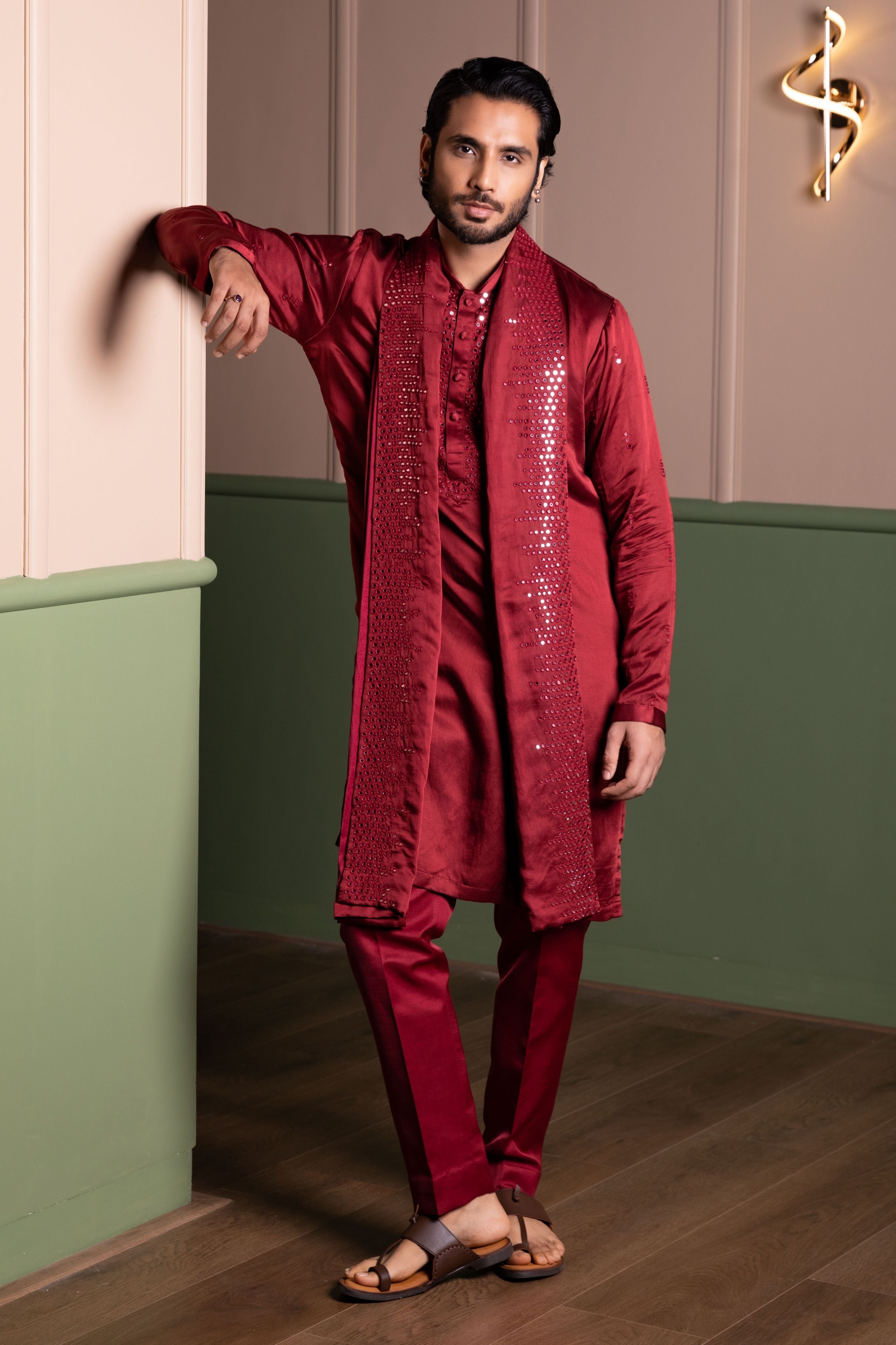 Mirror Frenzy Kurta Stole Set