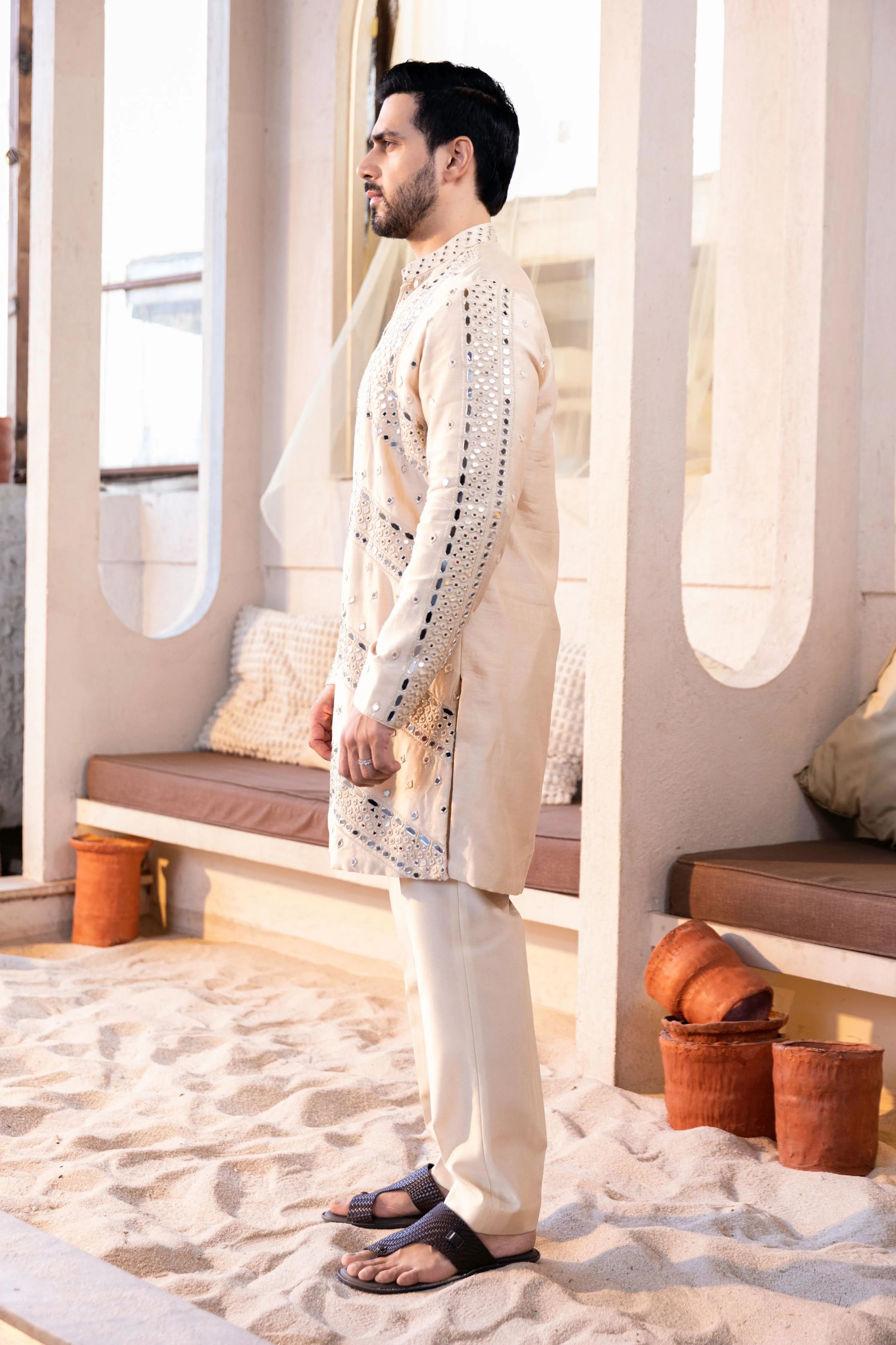 New Heavy Mirror Kurta Set